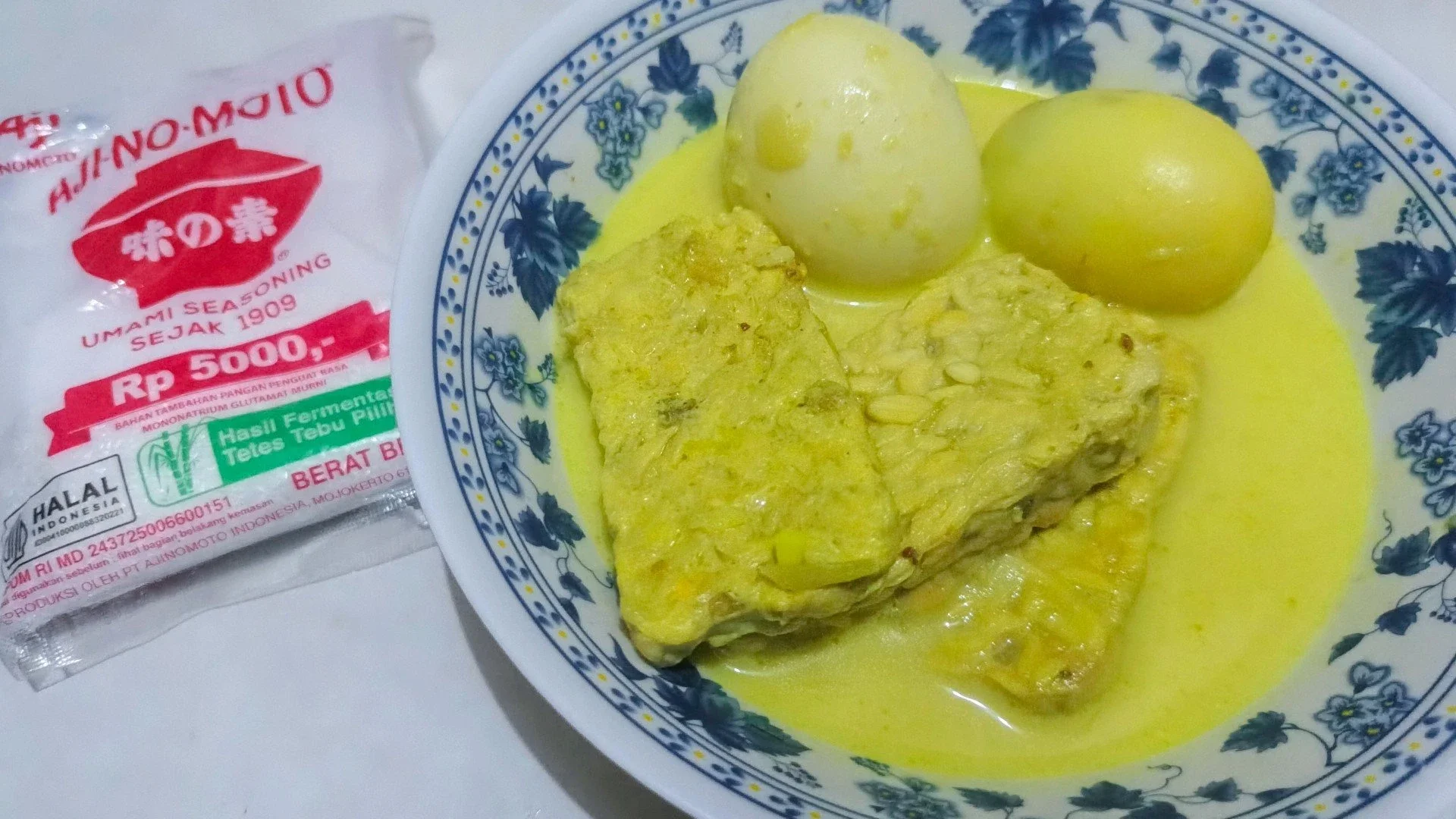 Opor Telur Tempe ala Ajinomoto 