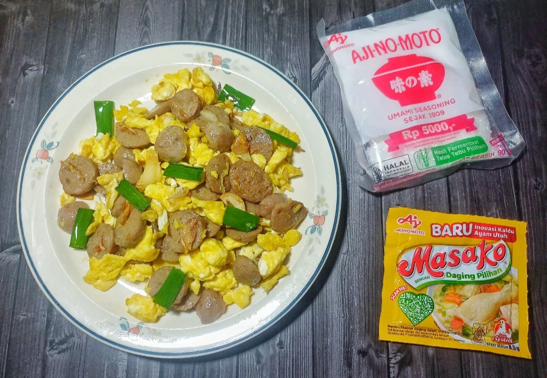 Orak Arik Telur Bakso Gurih