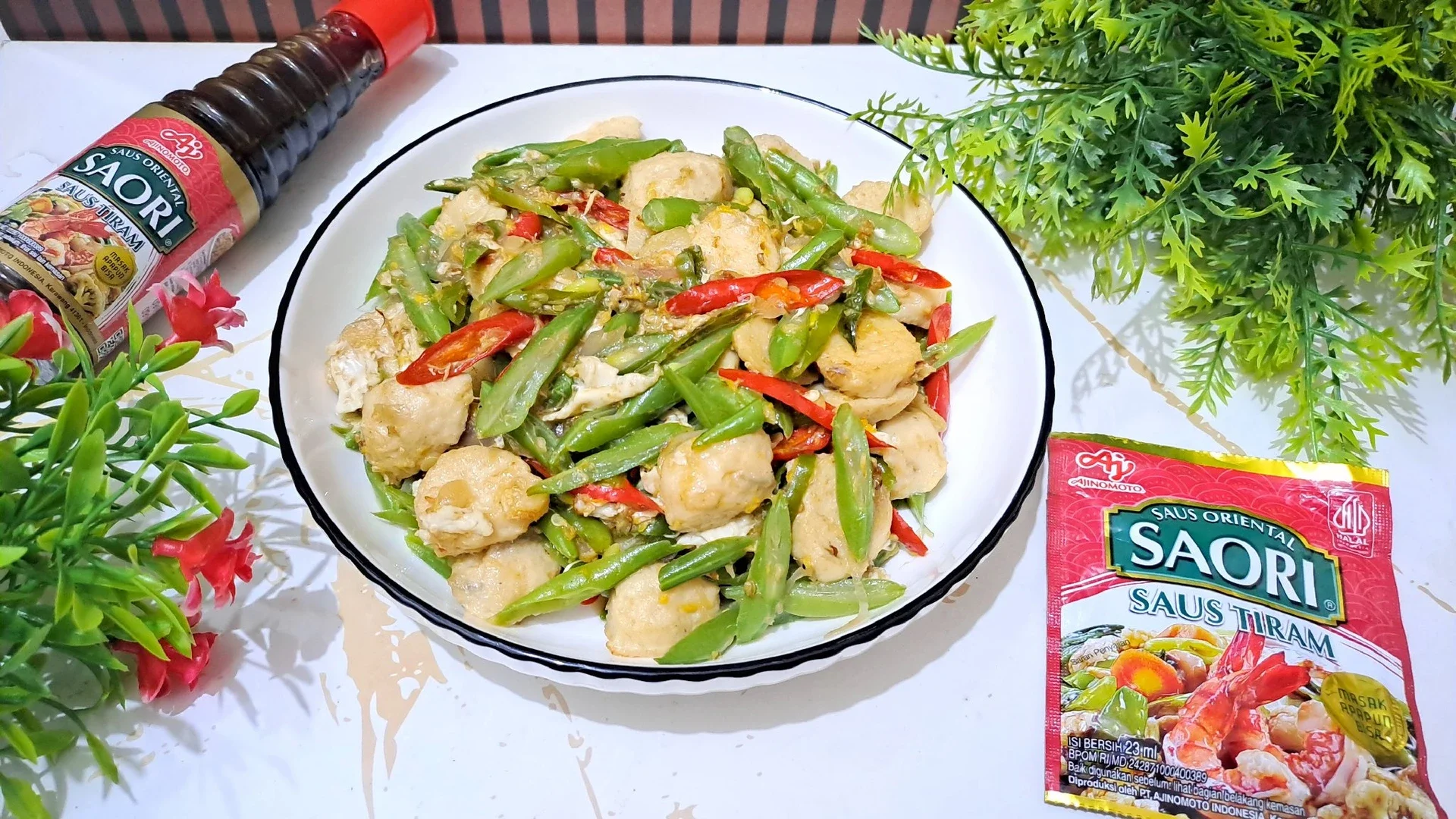 Orak Arik Telur Buncis Bakso ala Saori®