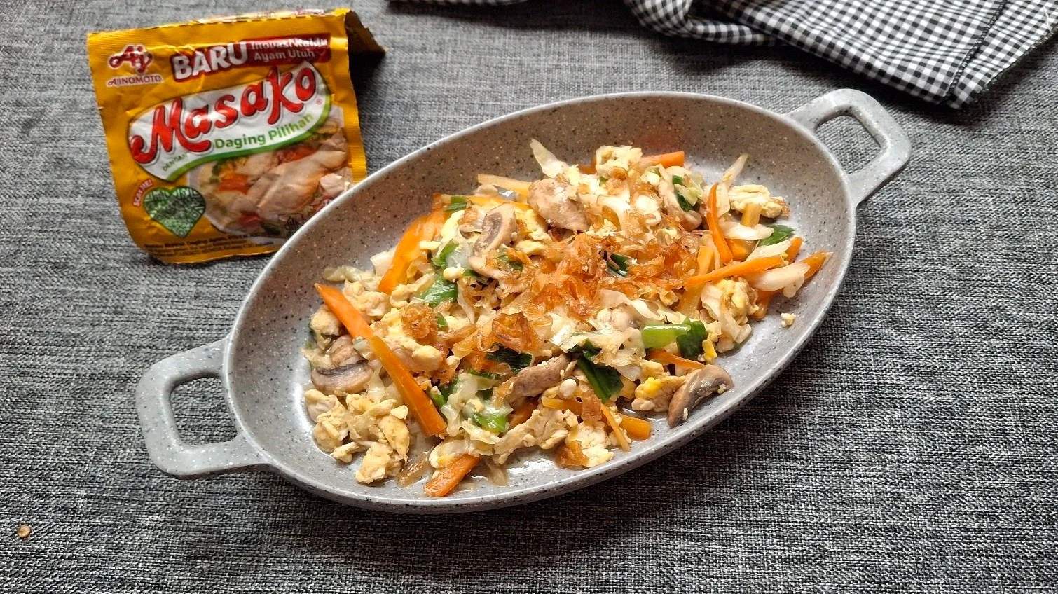 Orak Arik Telur Jamur ala Masako