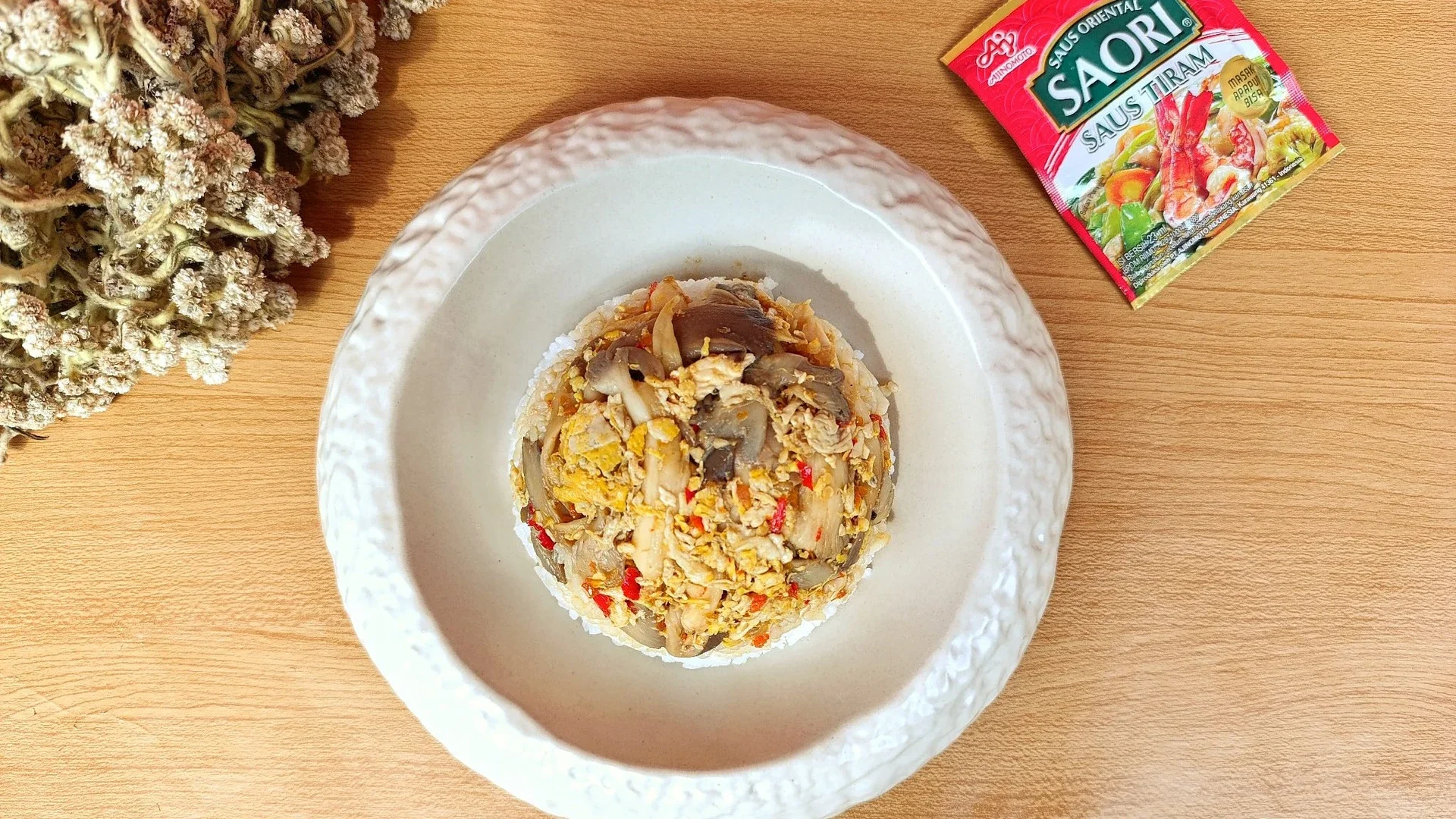 Orak arik Telur Jamur Saus Tiram #KreasiSerbaJamur 