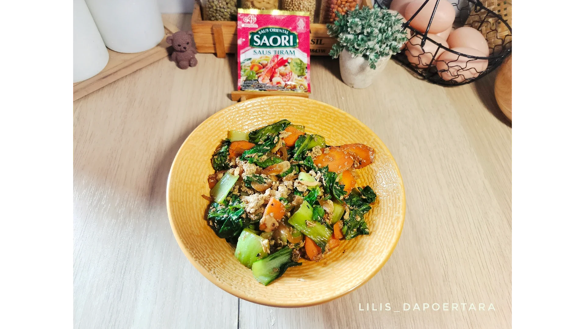Orak Arik Telur Sayur  