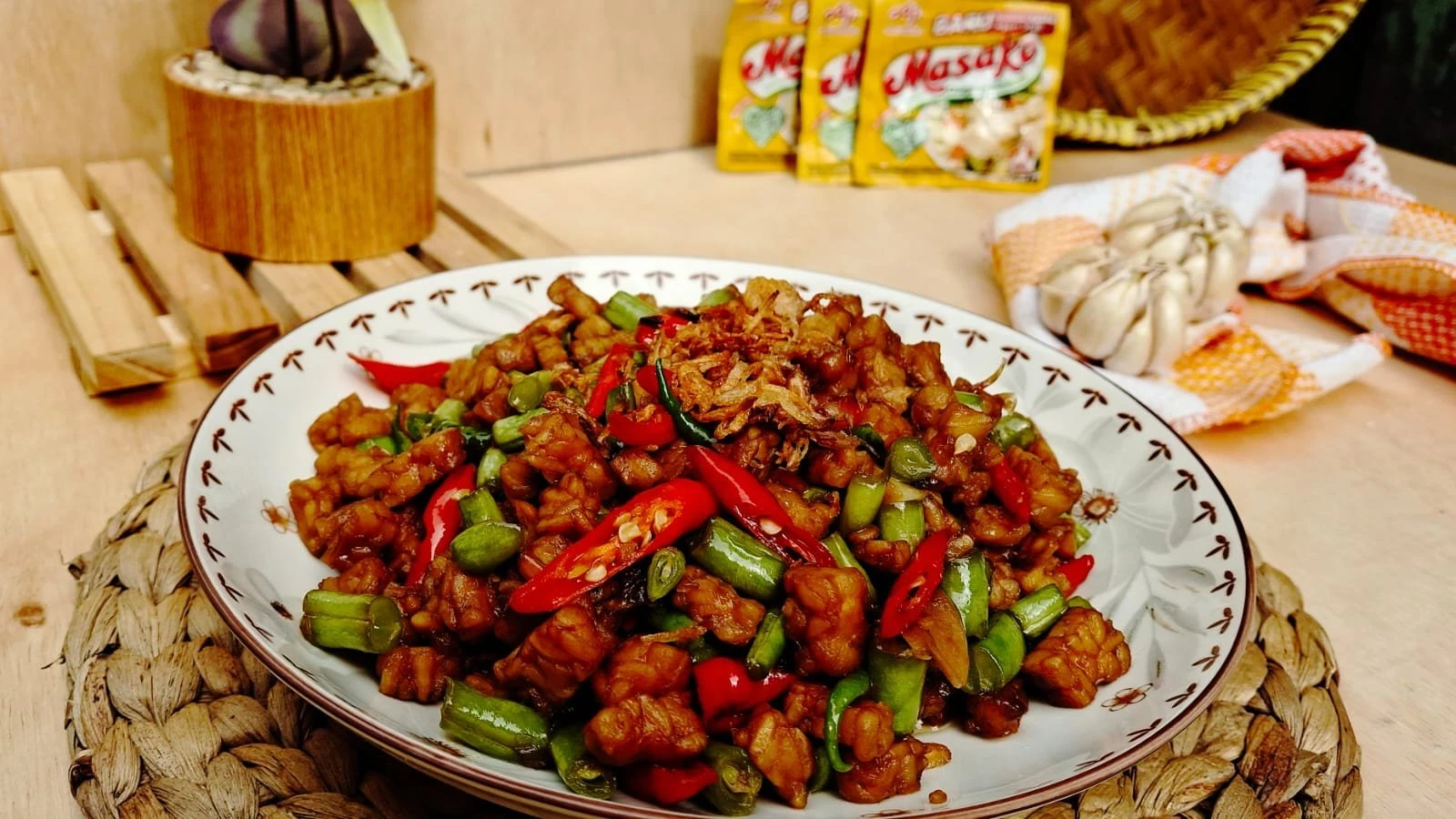 Orek Tempe Buncis Ala Masako