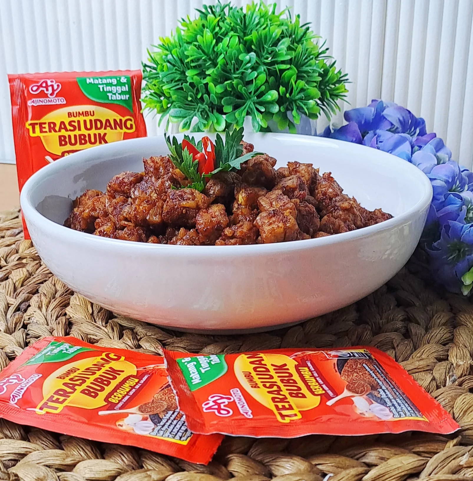 Orek Tempe Sambal Terasi #NikmatTanpaDrama #AjinomotoTerasiUdang