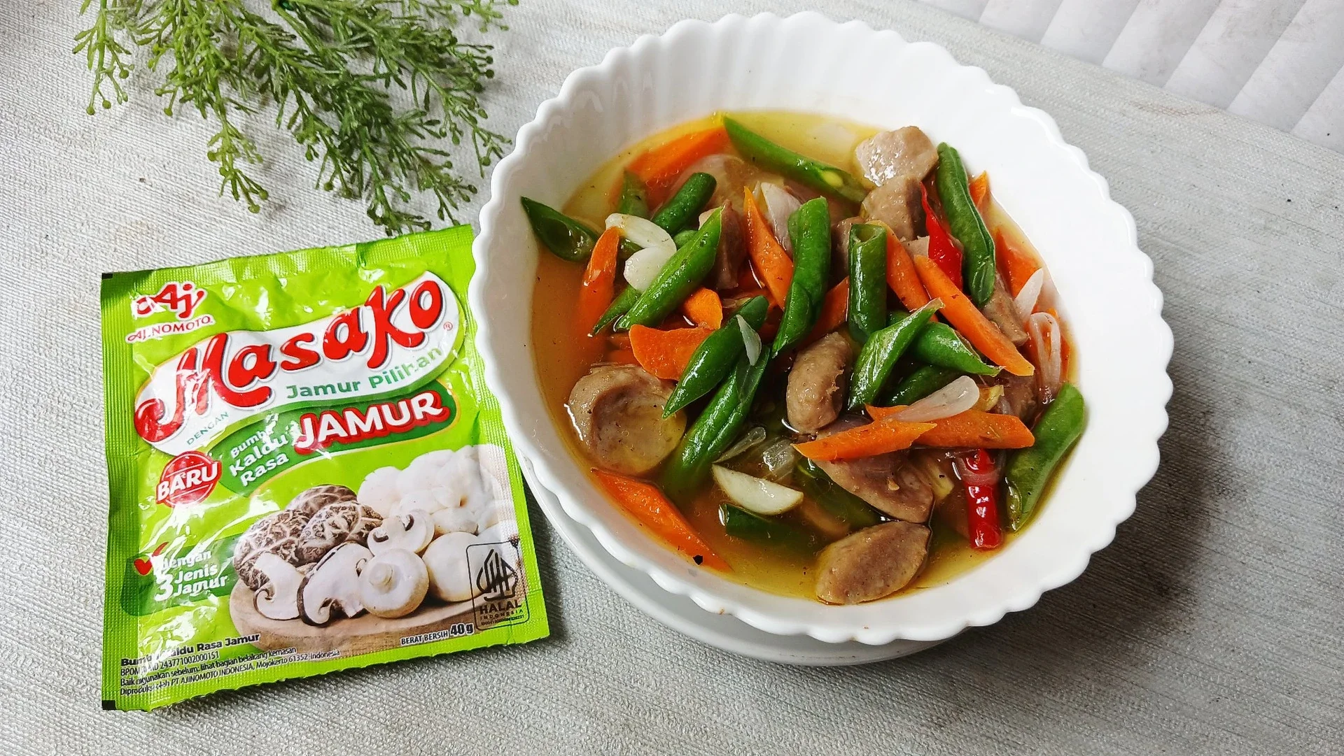 Oseng Buncis Bakso Wortel