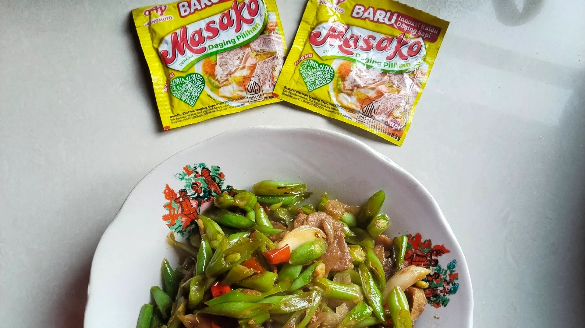 oseng buncis daging sapi