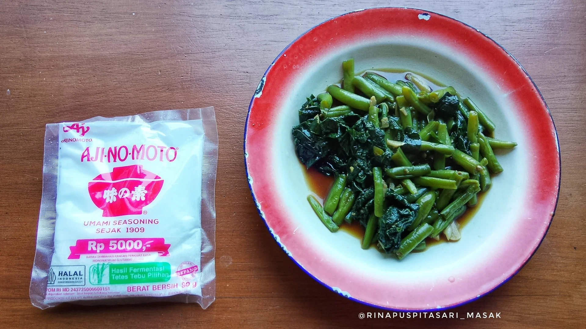 Oseng Buncis Daun Buncis ala AJI-NO-MOTO®