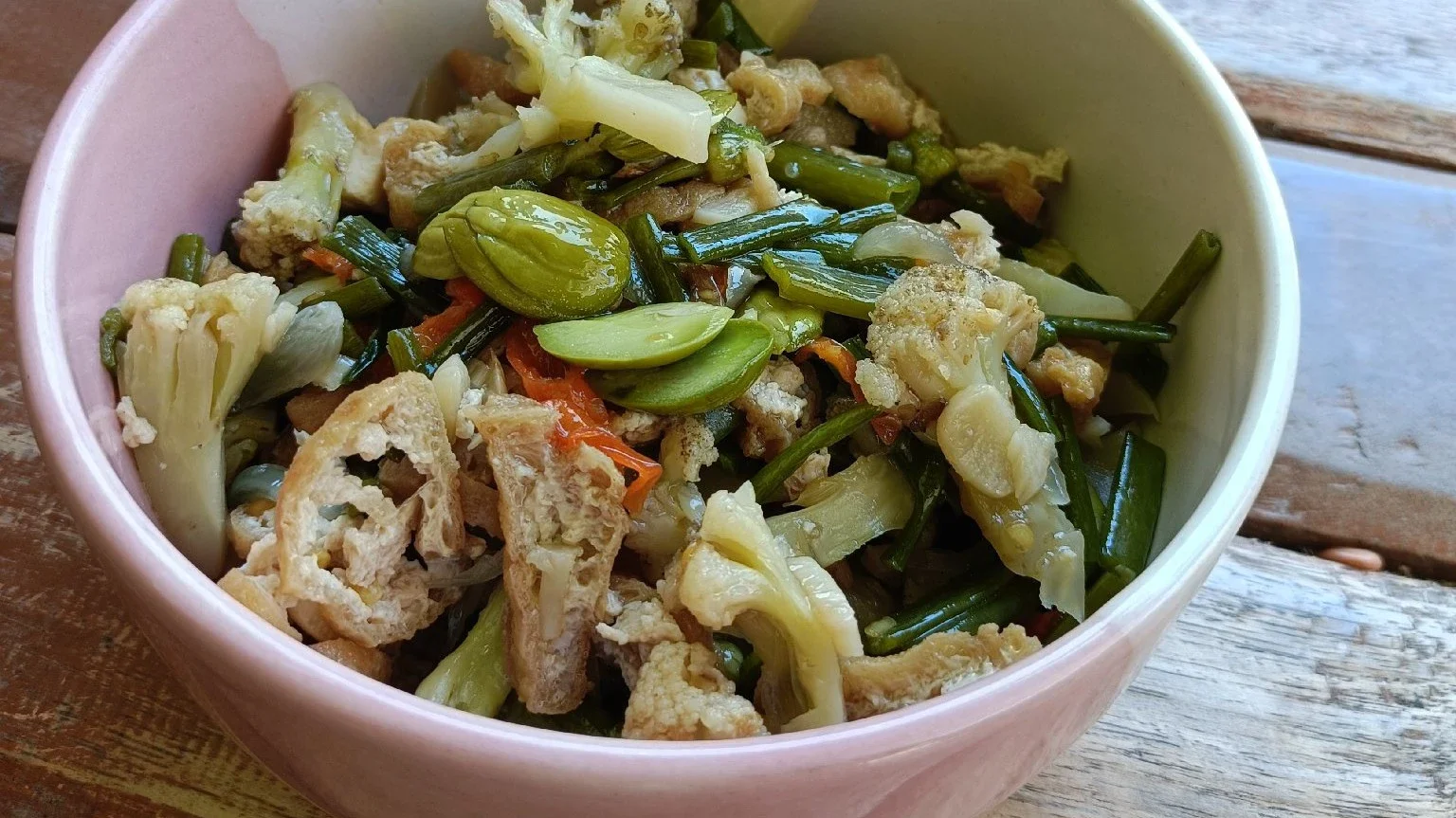 Oseng bunga kol tahu Unyil 