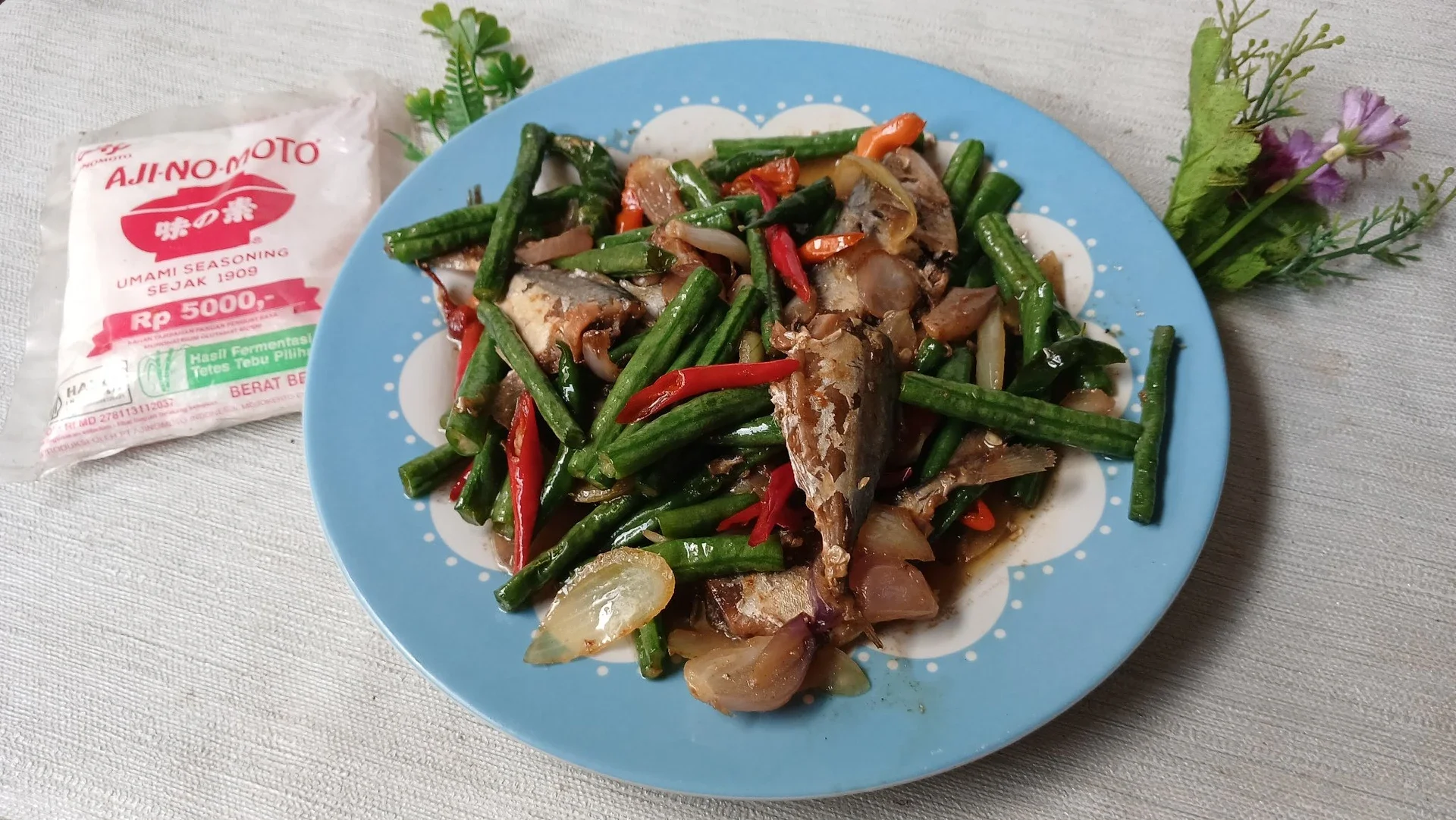 Oseng Ikan Peda Kacang Panjang