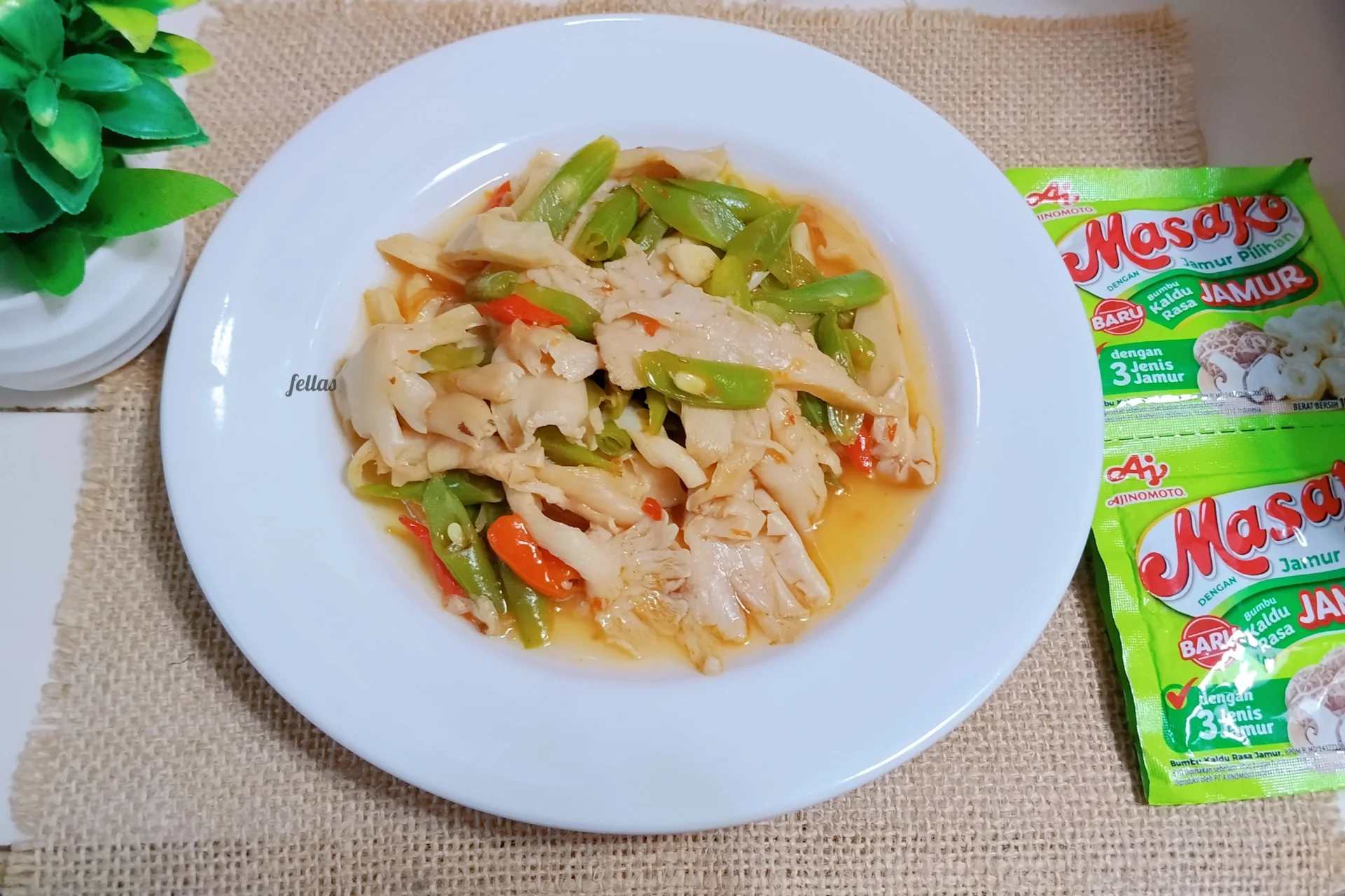 Oseng Jamur Buncis