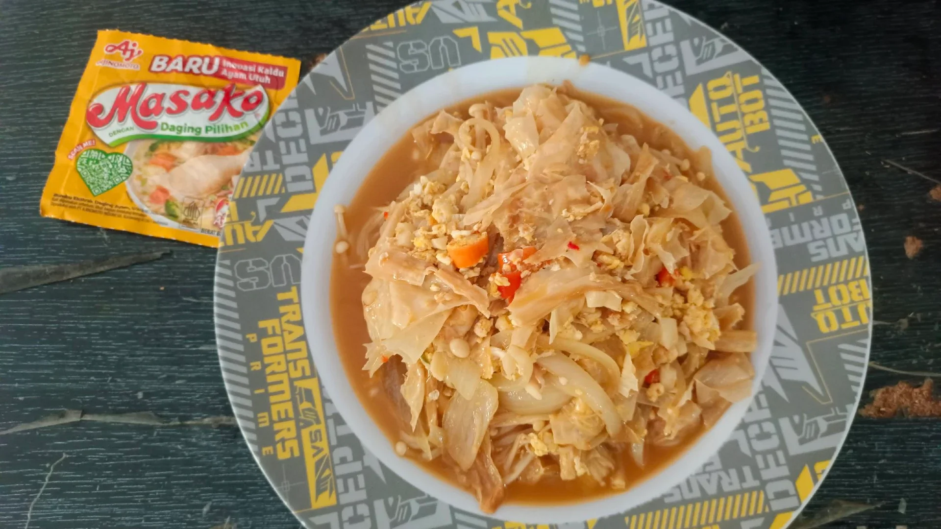 Oseng Jamur Kembang Tahu Telur