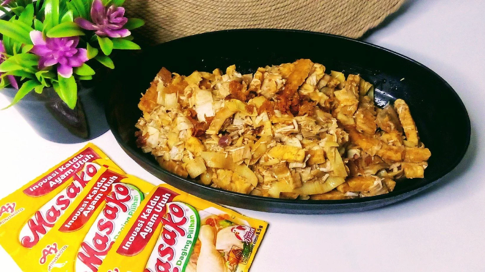 Oseng Jantung Pisang dan Tempe