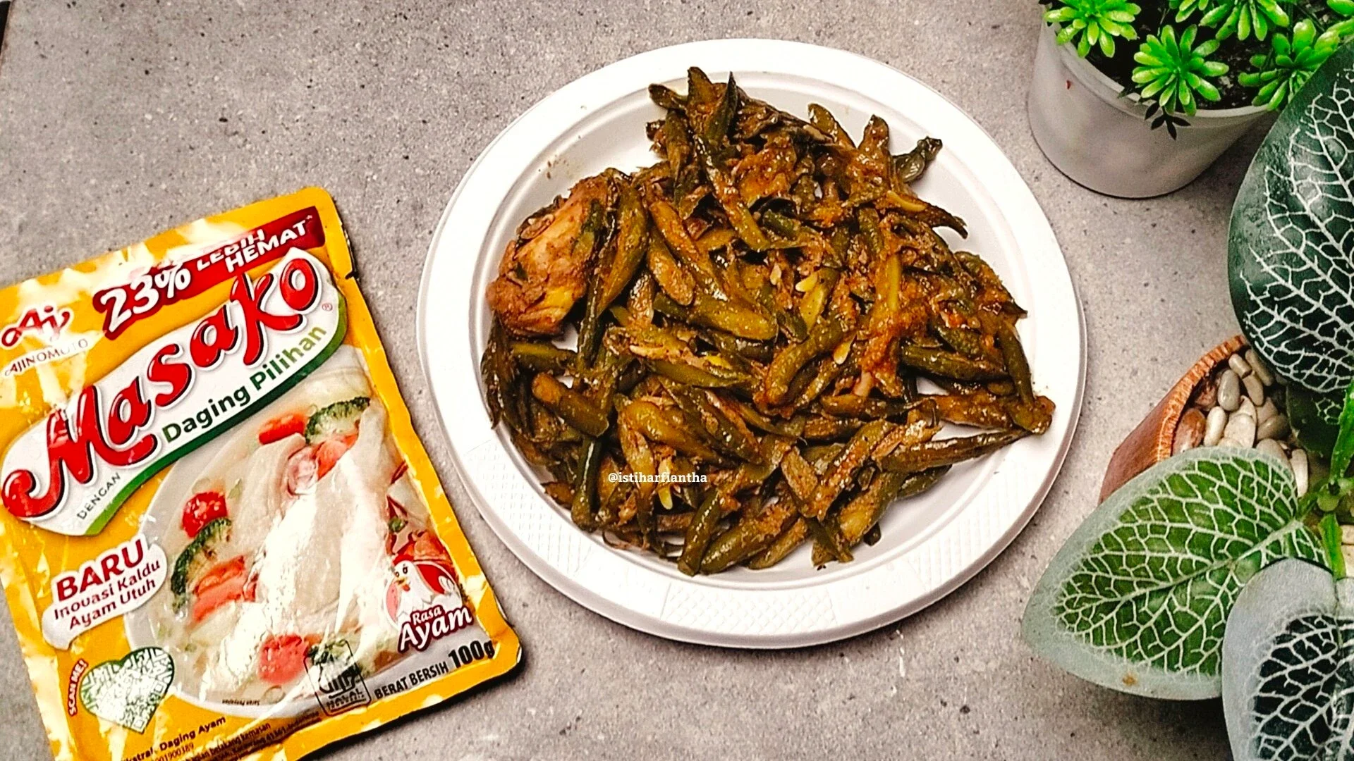 Oseng Kacang Panjang Bumbu Rendang ala MASAKO®