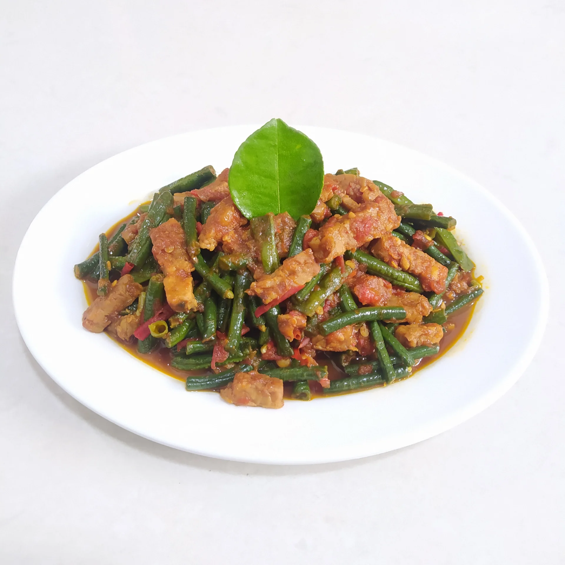 Oseng Kacang Panjang Tempe Kecap