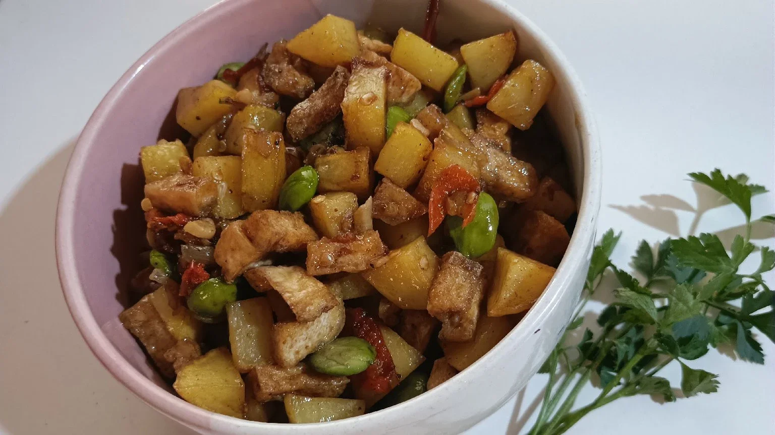Oseng kentang tahu