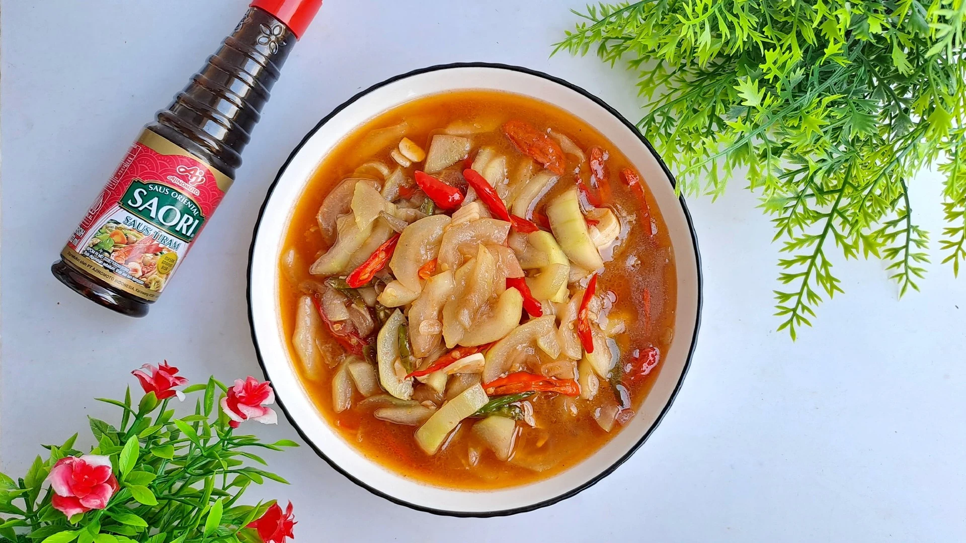 Oseng Kuah Pedas Labu Air ala Saori®