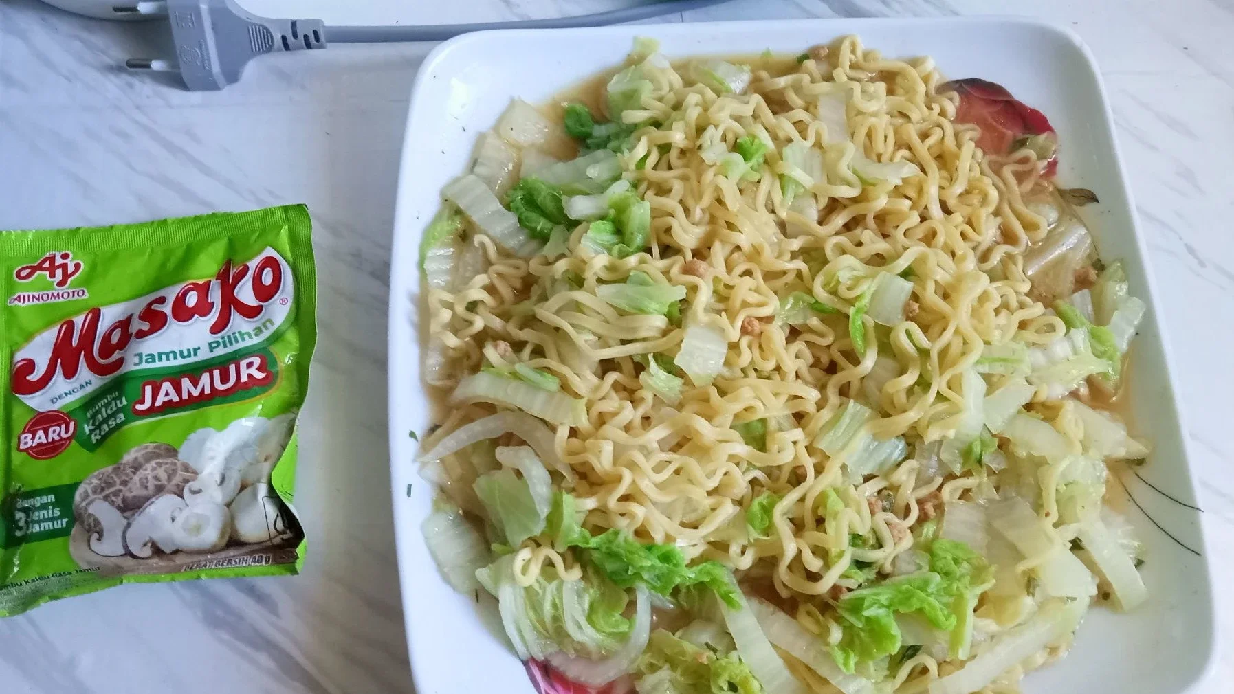 Oseng Mie Sayur Sawi 