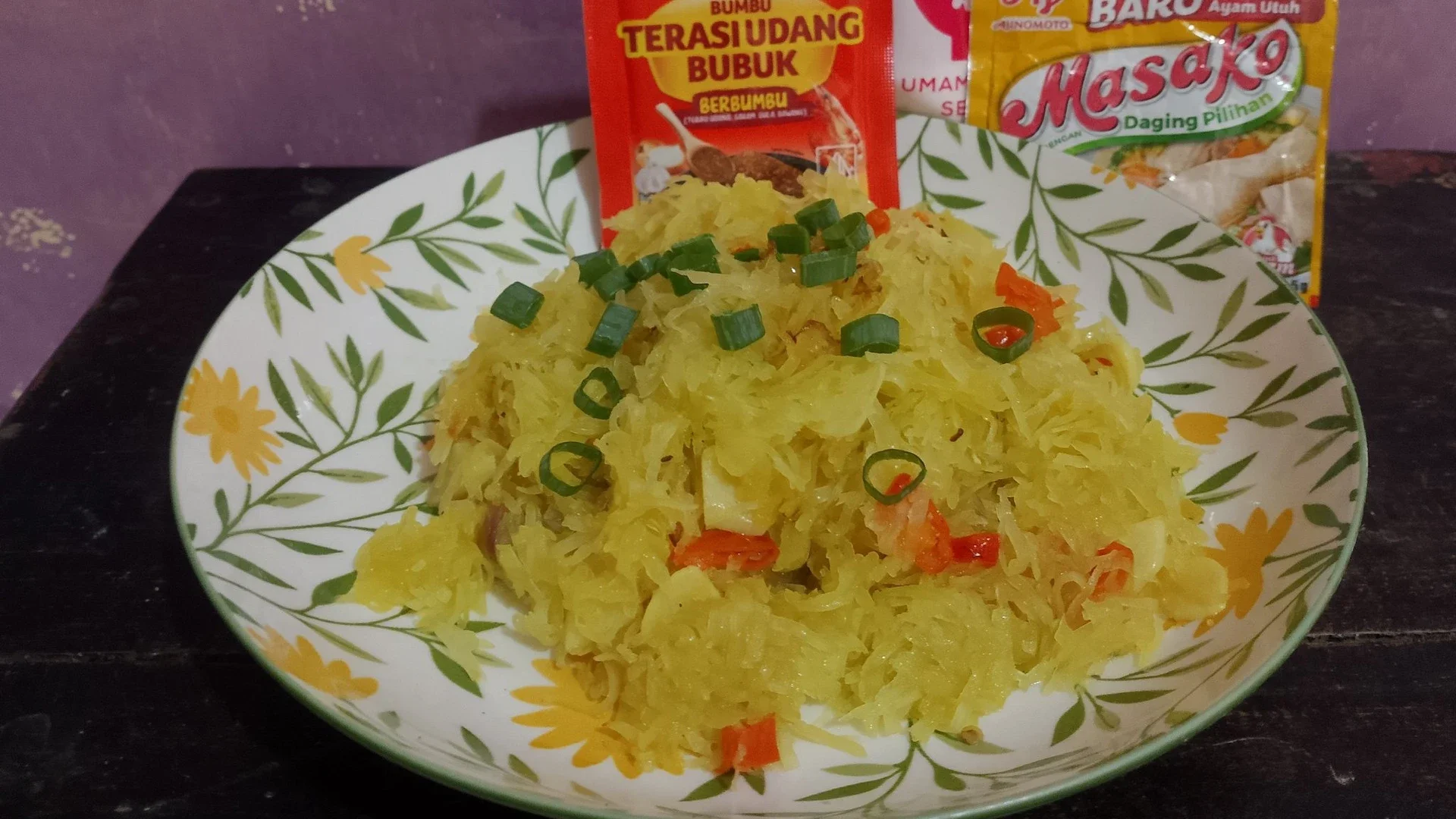 Oseng pepaya muda ala Masako 