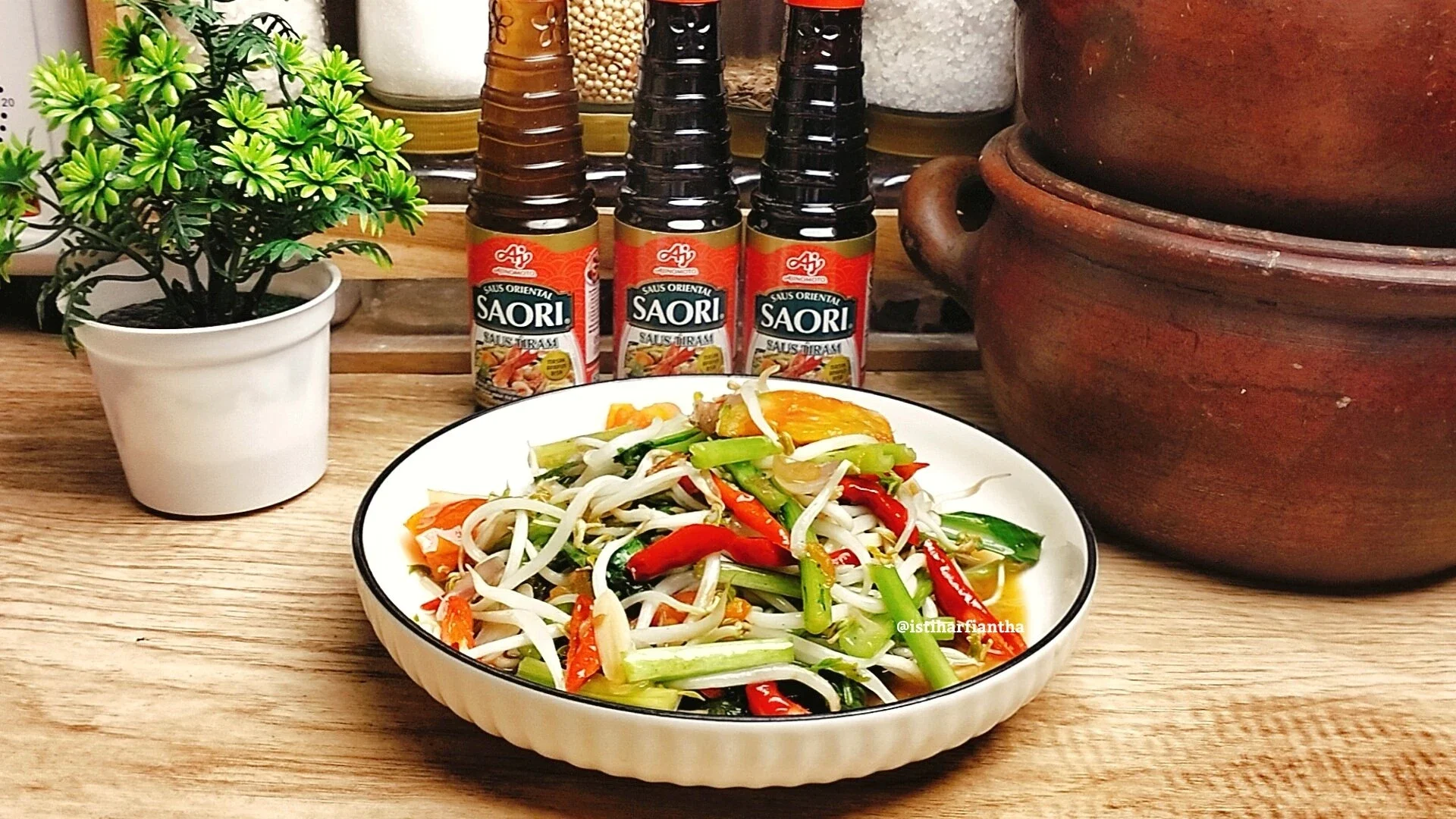 Oseng Sawi Tauge Saus Tiram ala SAORI®