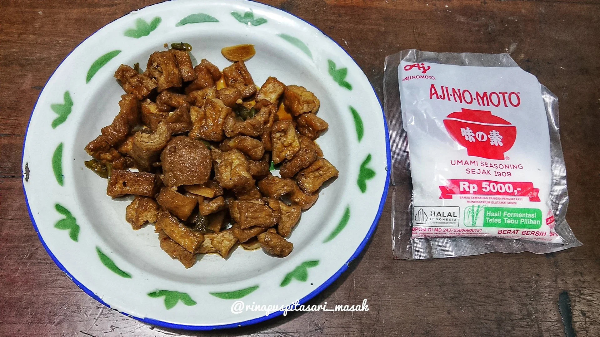 Oseng Tahu Coklat