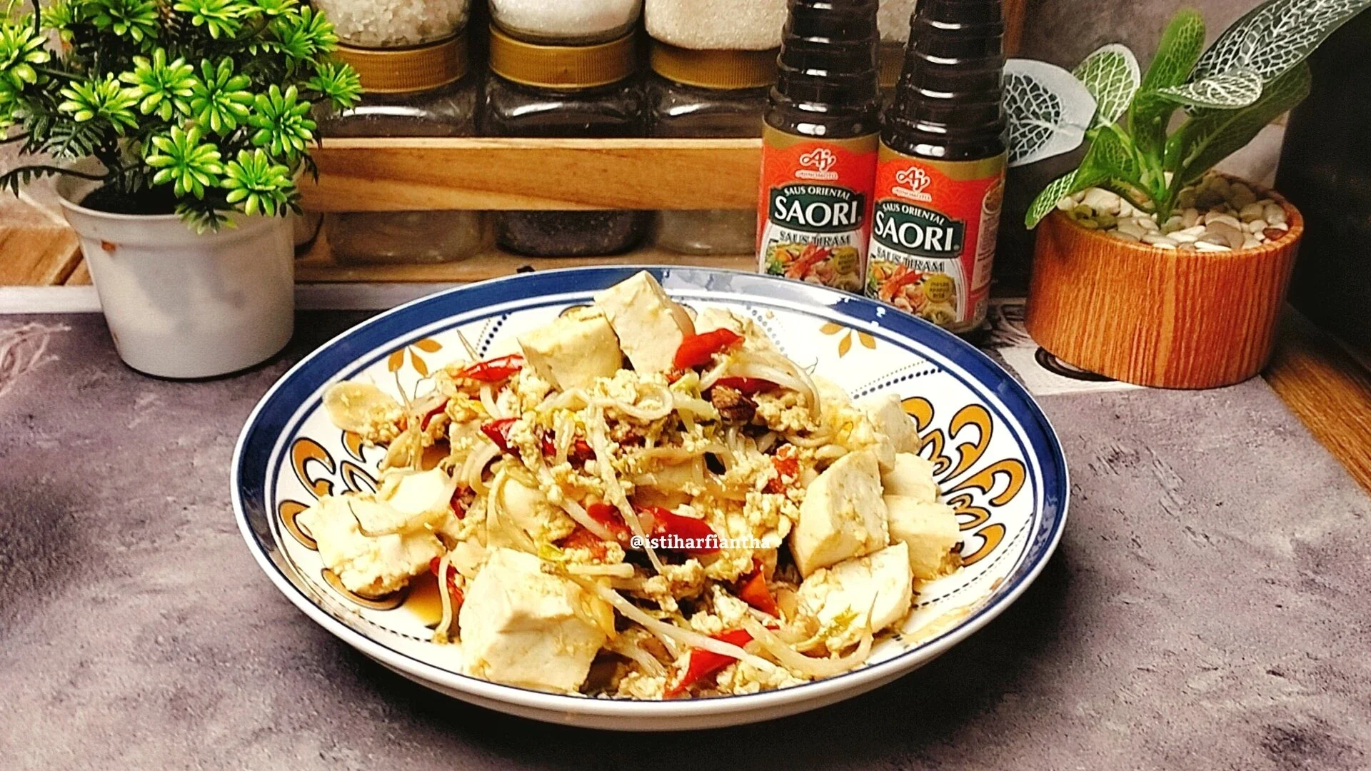 Oseng Tauge Tahu Telur Saus Tiram ala SAORI®