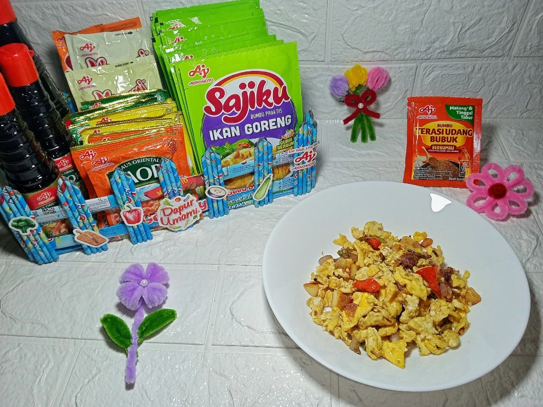 Oseng Telur Bawang Terasi ala Ajinomoto Terasi Udang