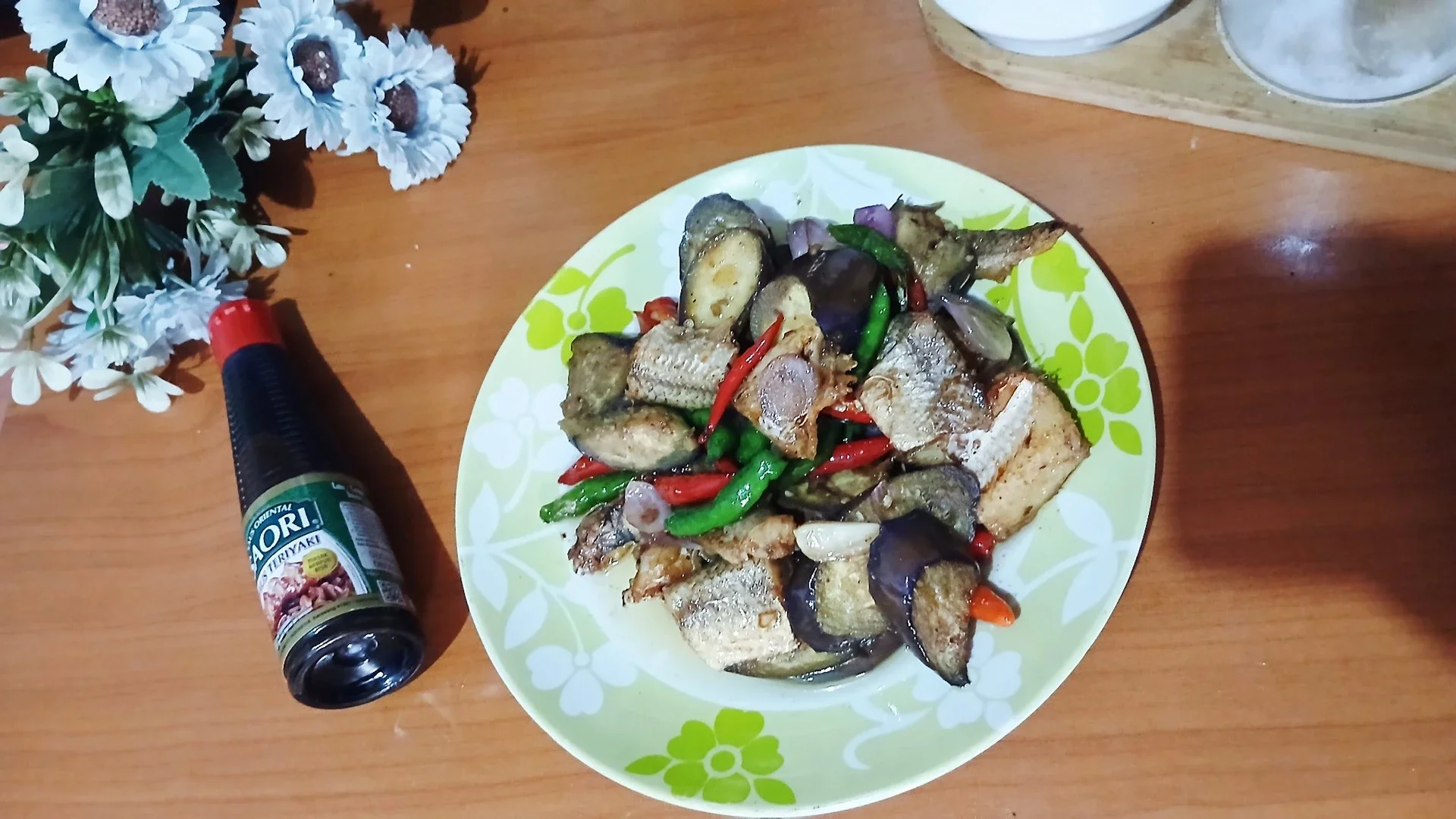 Oseng Terong  Ikan Asin Teriyaki