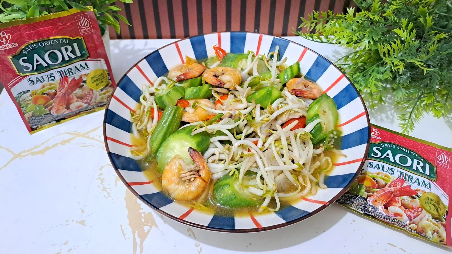 Oseng Toge Gambas Udang 