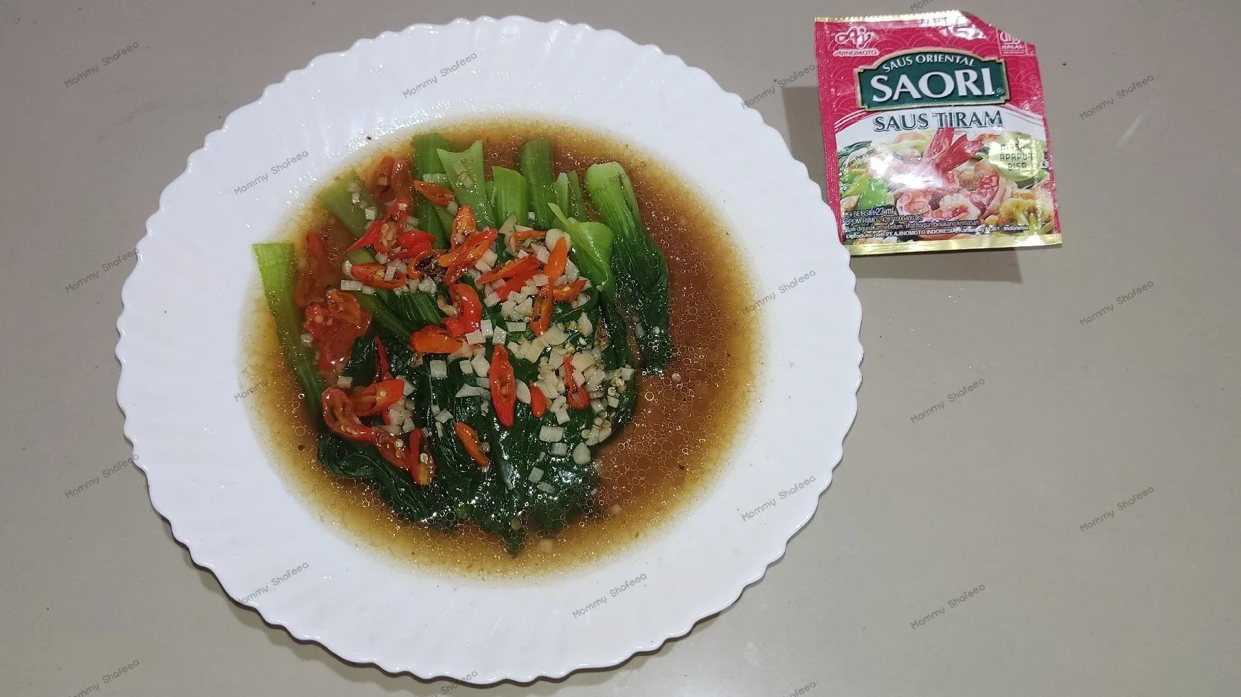 pakcoy tumis pedas Ala SAORI®