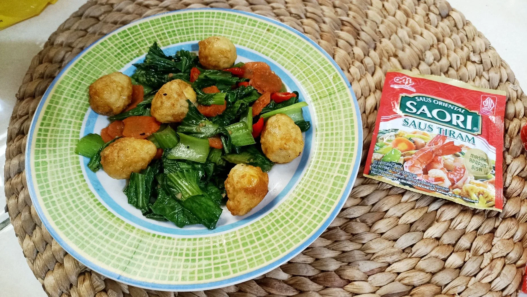 Pakcoy Tumis Telur Puyuh