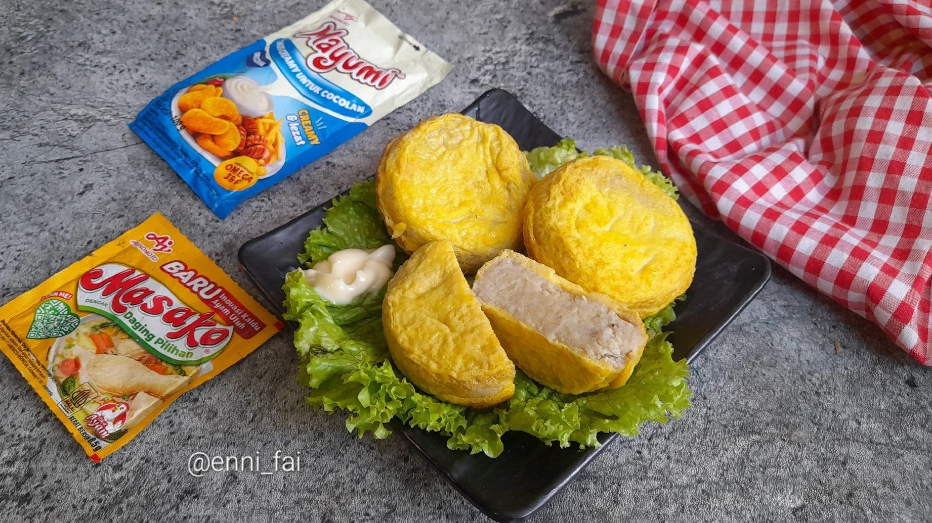 Perkedel Kimpul  Lapis Telur