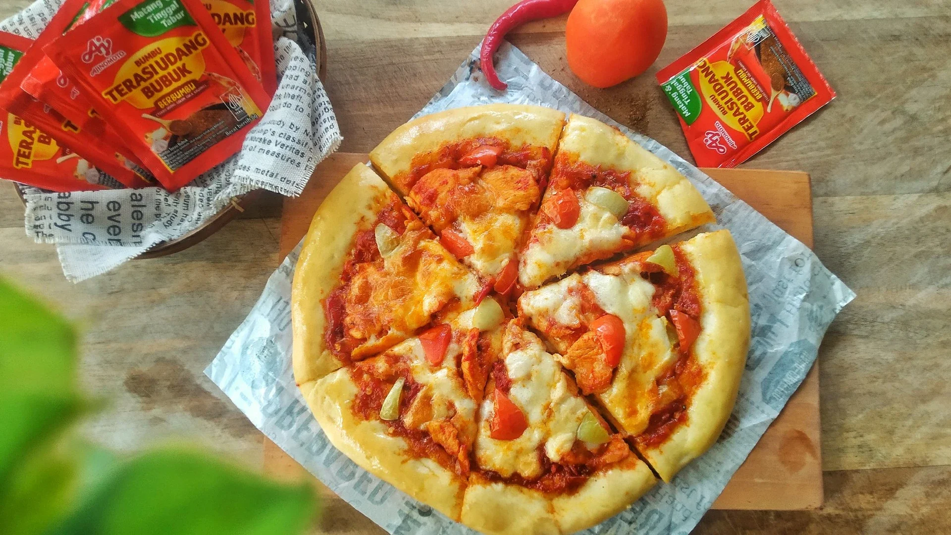 Pizza Sambal Ayam Terasi #NikmatTanpaDrama