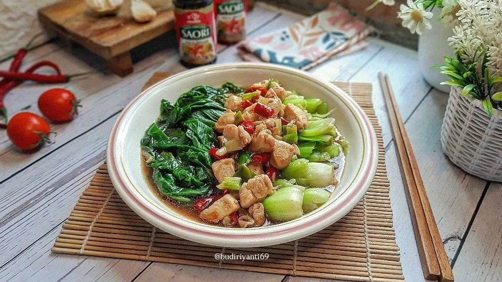 Pokcoy Siram Ayam Ala Saori