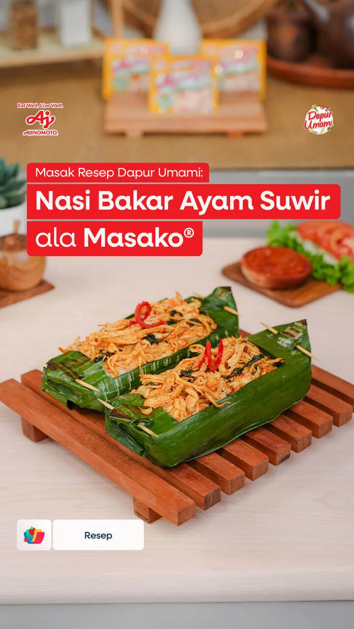 Nasi Bakar Ayam Suwir ala Masako®