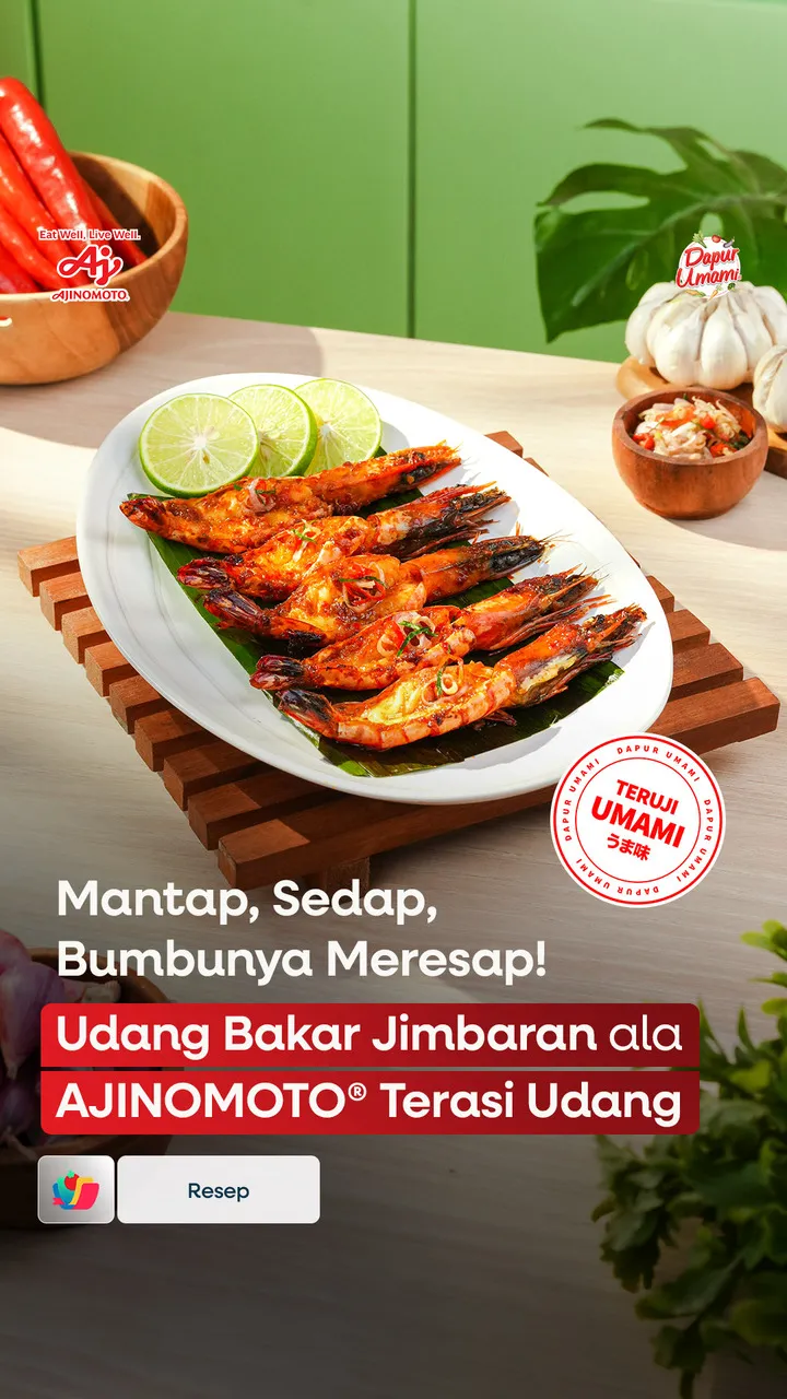 Udang Bakar Jimbaran ala AJINOMOTO® Terasi Udang
