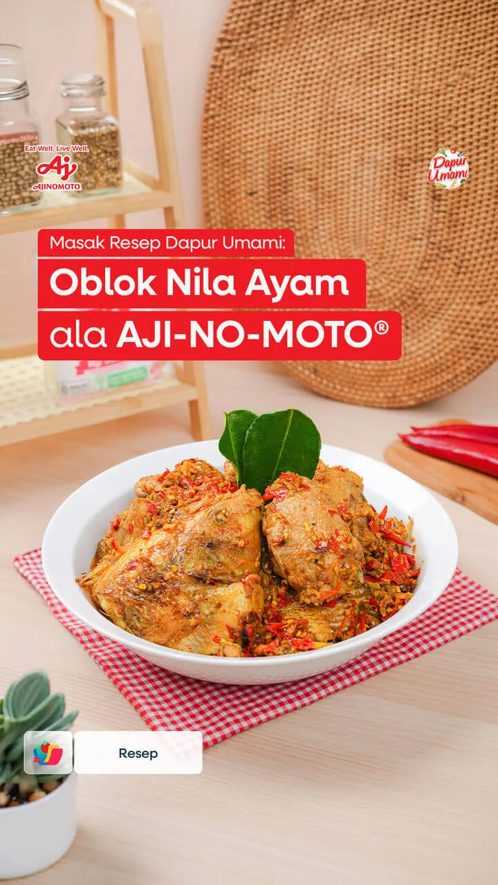 Oblok Nila Ayam ala AJI-NO-MOTO®