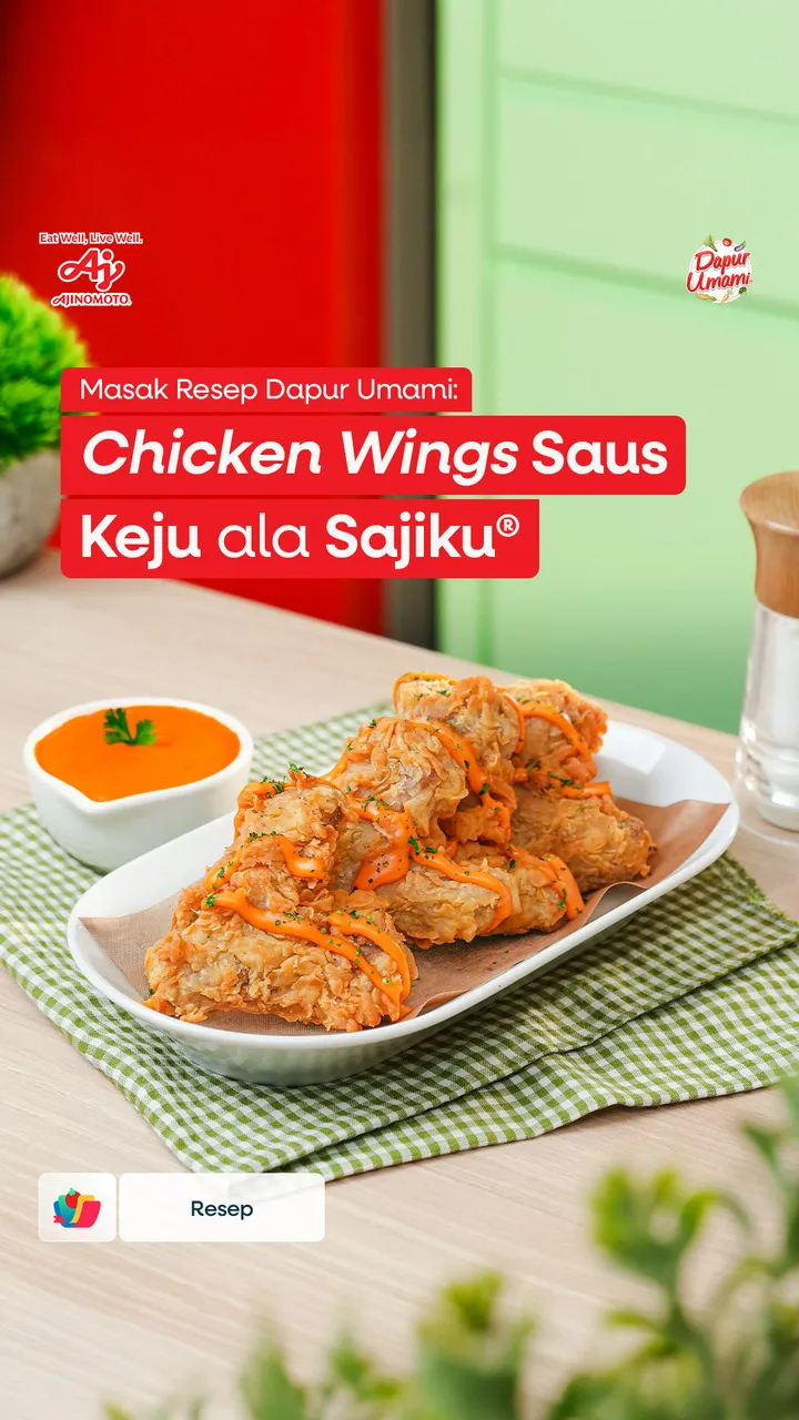Chicken Wings Saus Keju ala Sajiku®