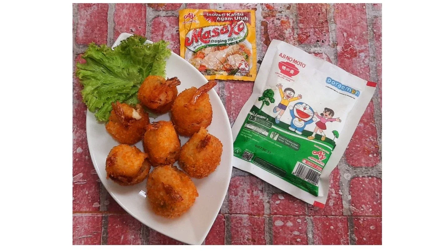 Potato  balls with shrimp & cheese