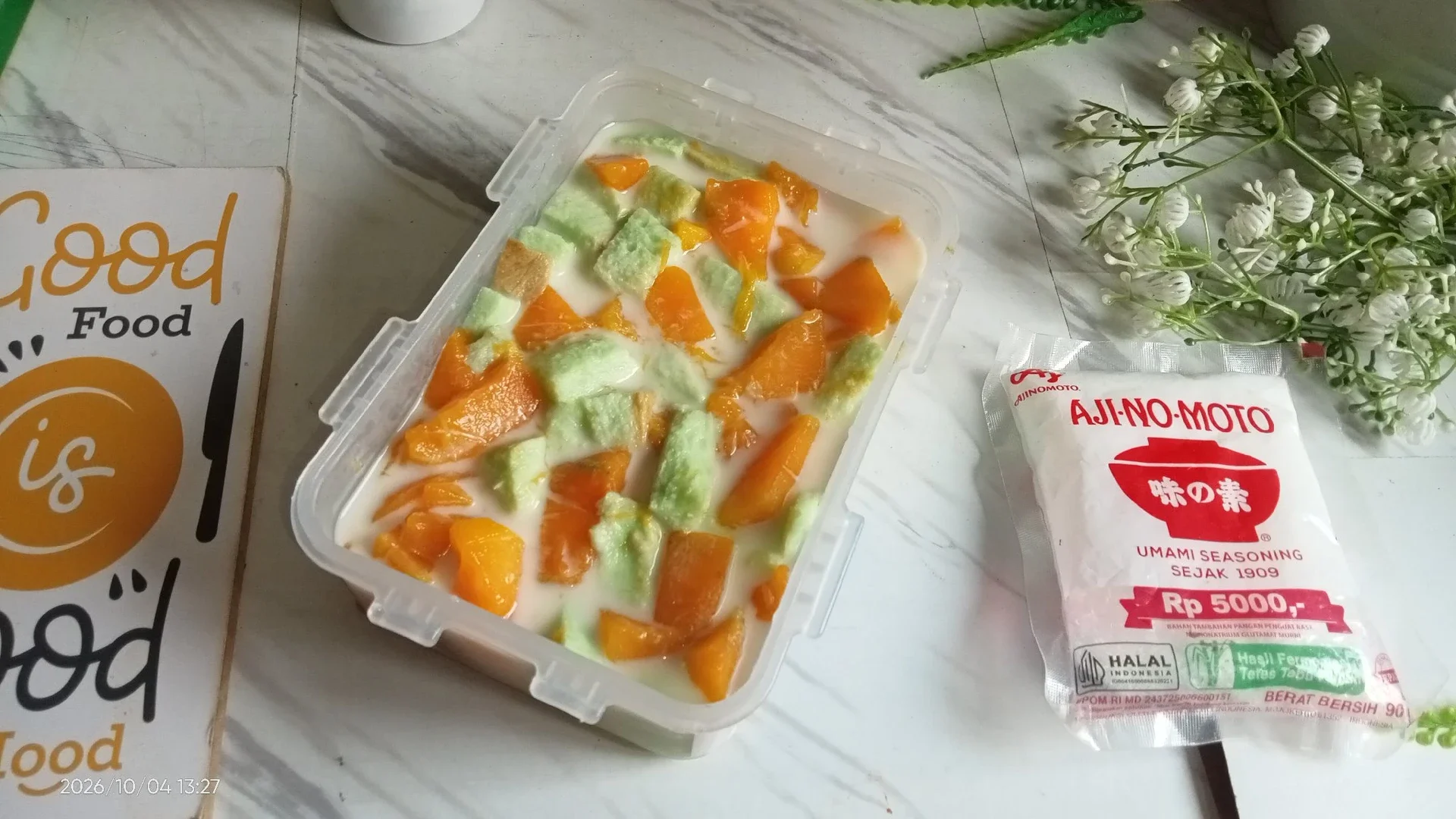 Puding Mangga roti Tawar 