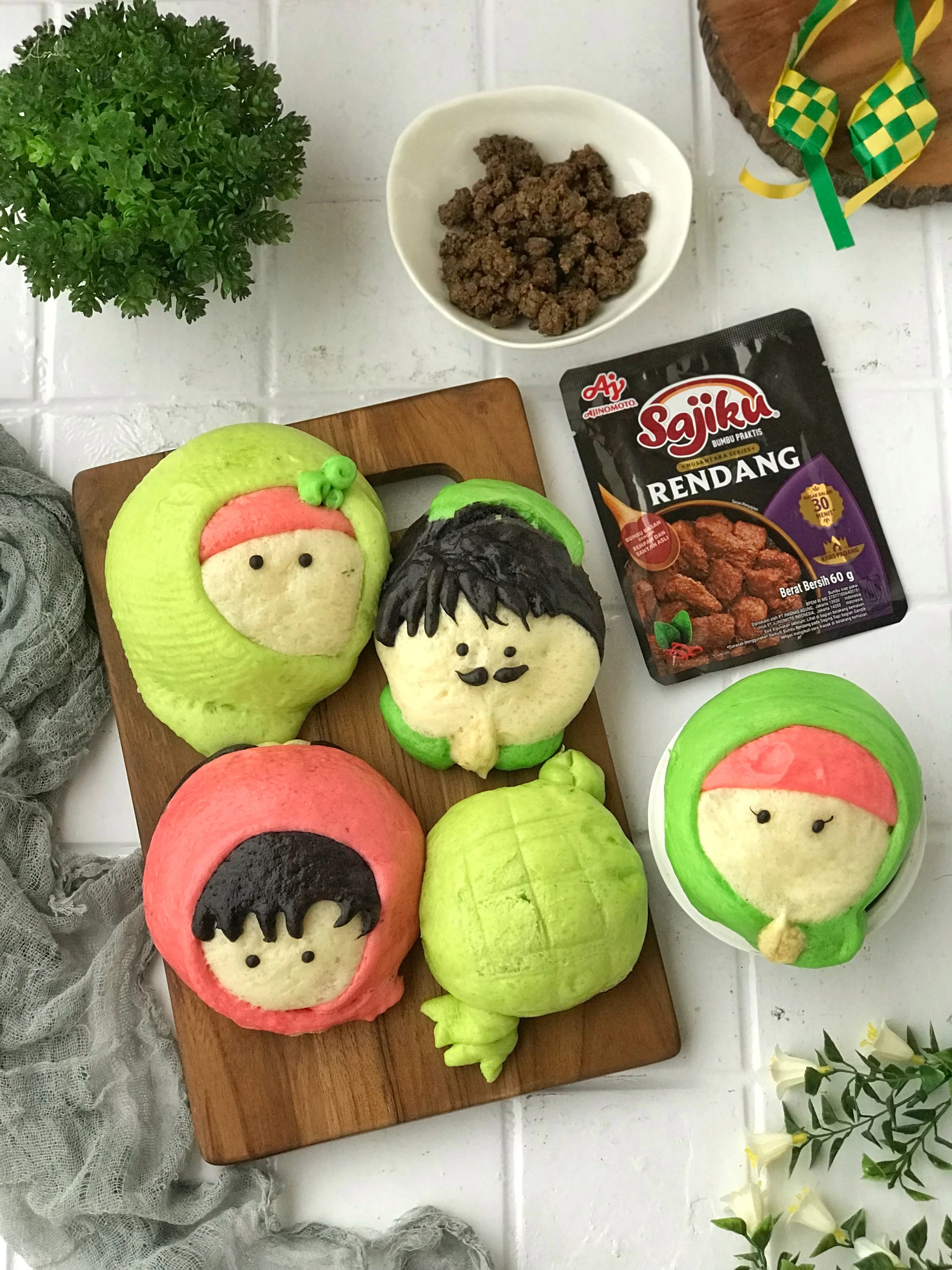 Raya Roti Mochi Rendang Daging