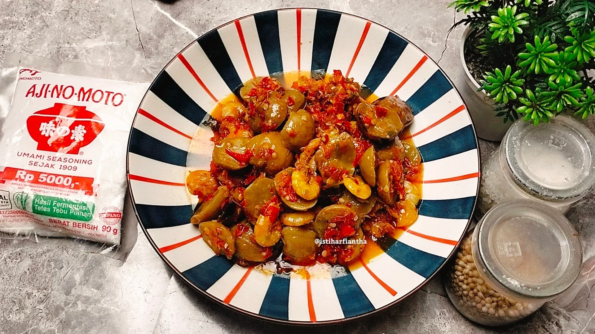 Recook Balado Jengkol Udang
