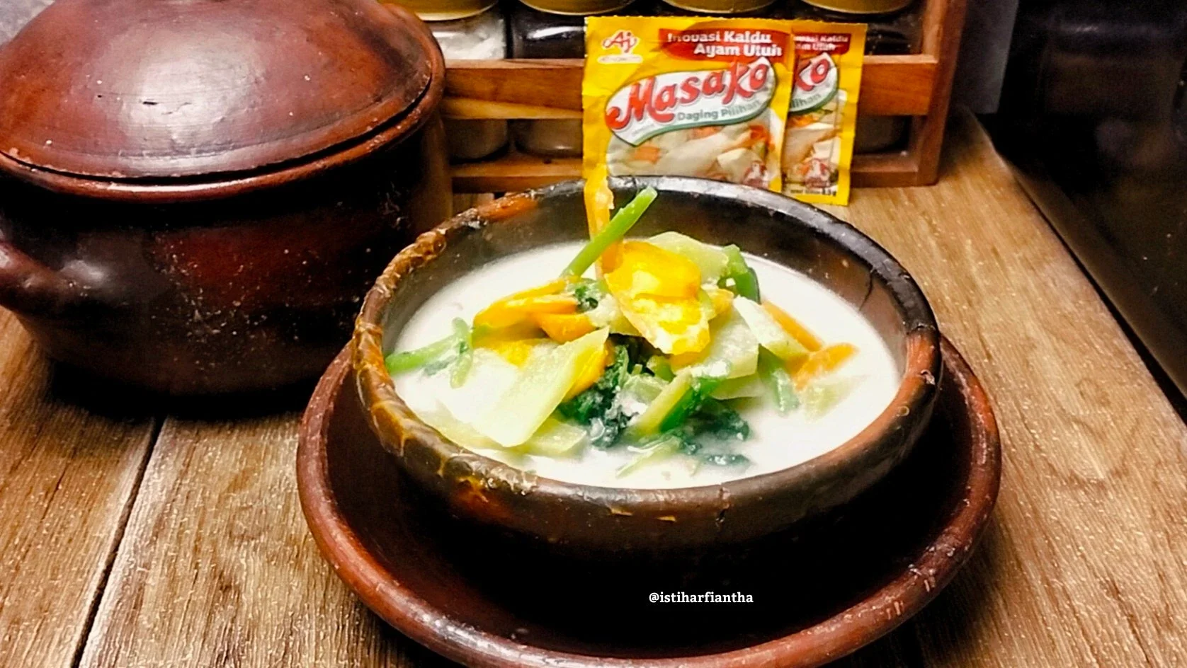 Recook Bobor Bayam ala Masako® #RecookResepViral