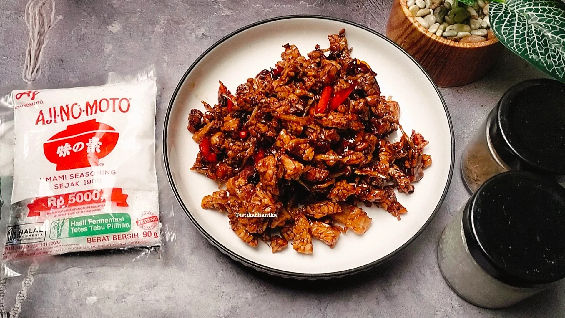 Recook Kering tempe kacang teri ala Ajinomoto®