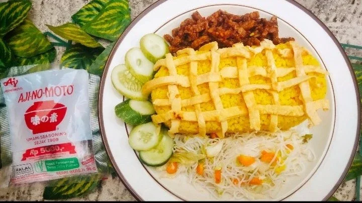 Recook Nasi Kuning Ala Ajinomoto