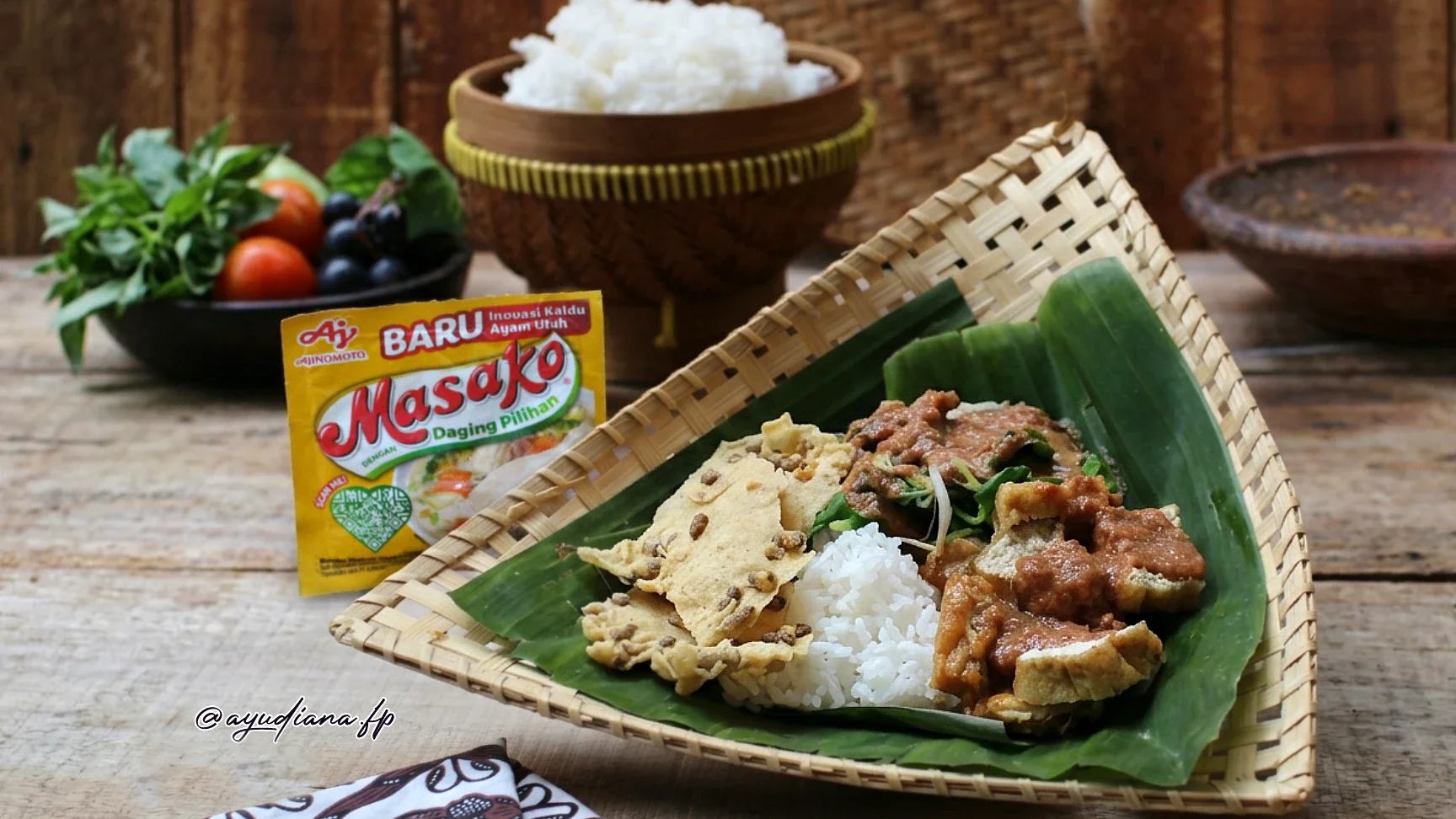 Recook Pecel Pincuk ala Masako®