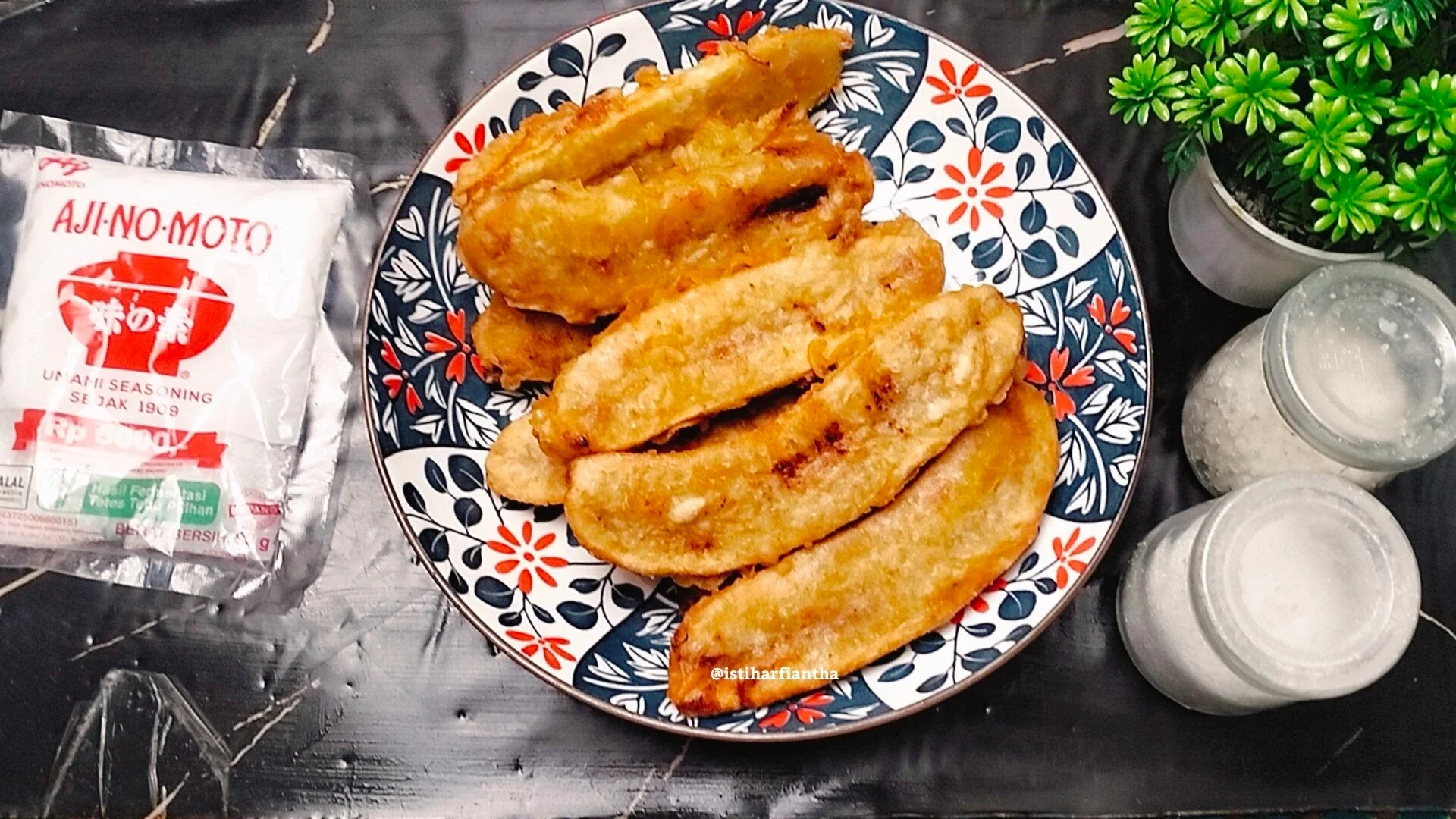 Recook Pisang Mengkal Goreng