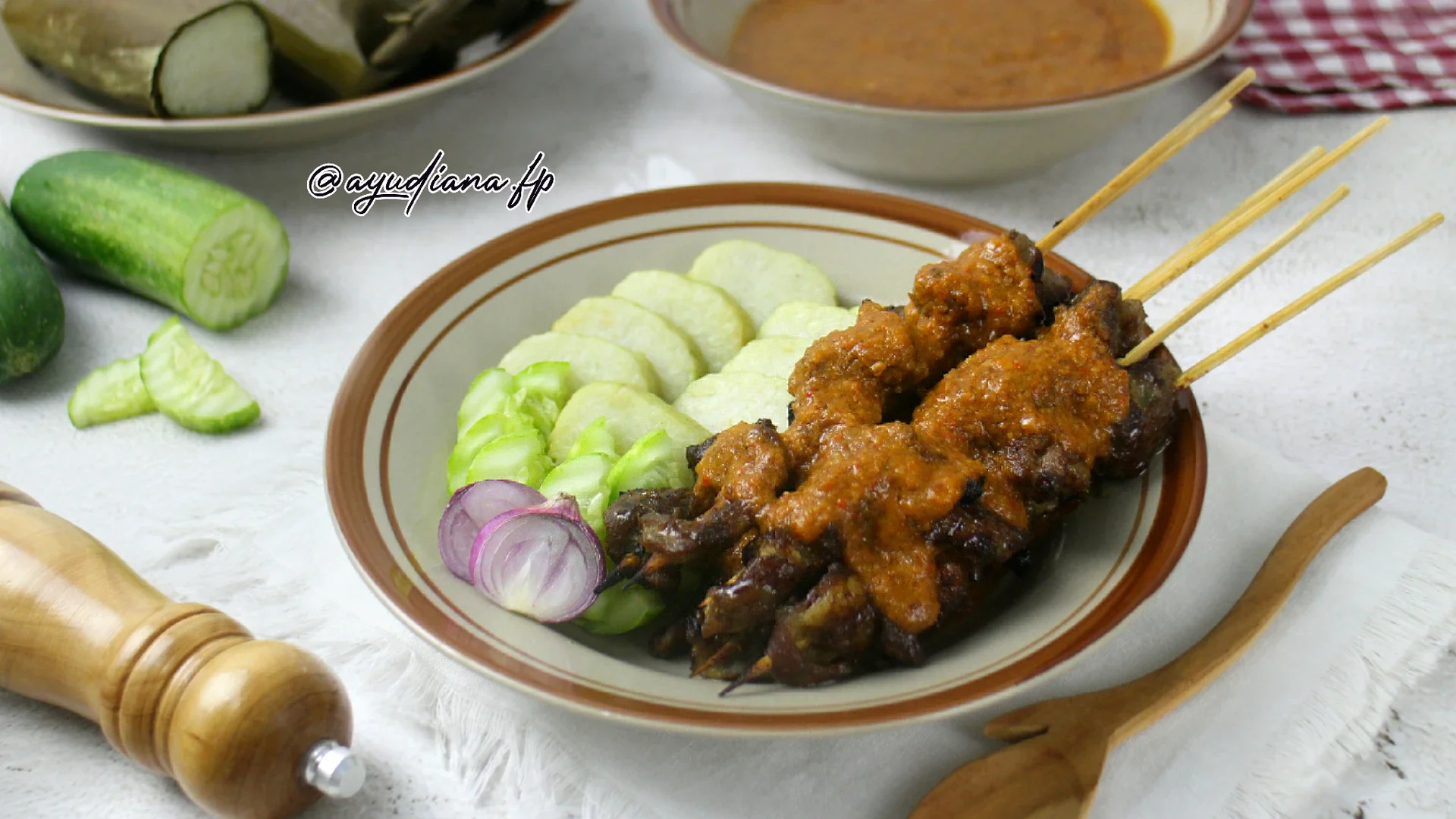 Recook Sate Ayam Bumbu Kacang