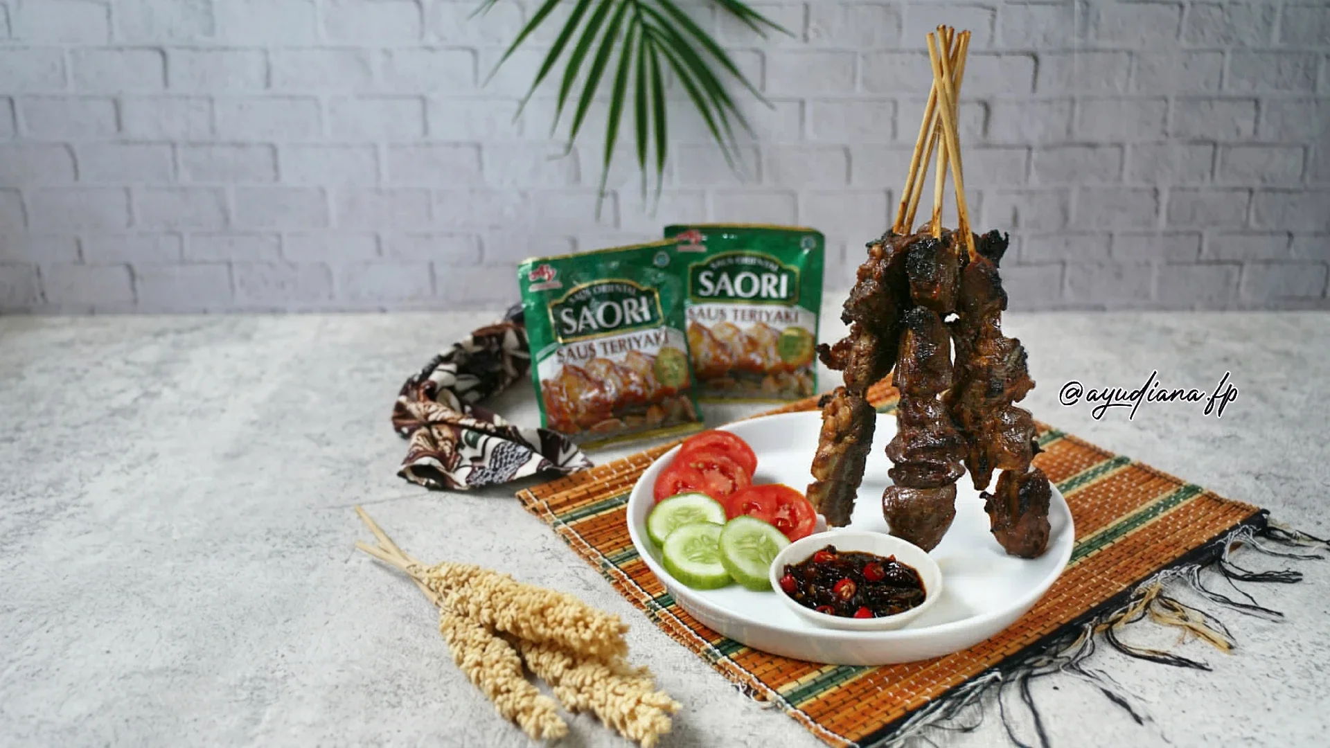 Recook Sate Maranggi SAORI® Saus Teriyaki