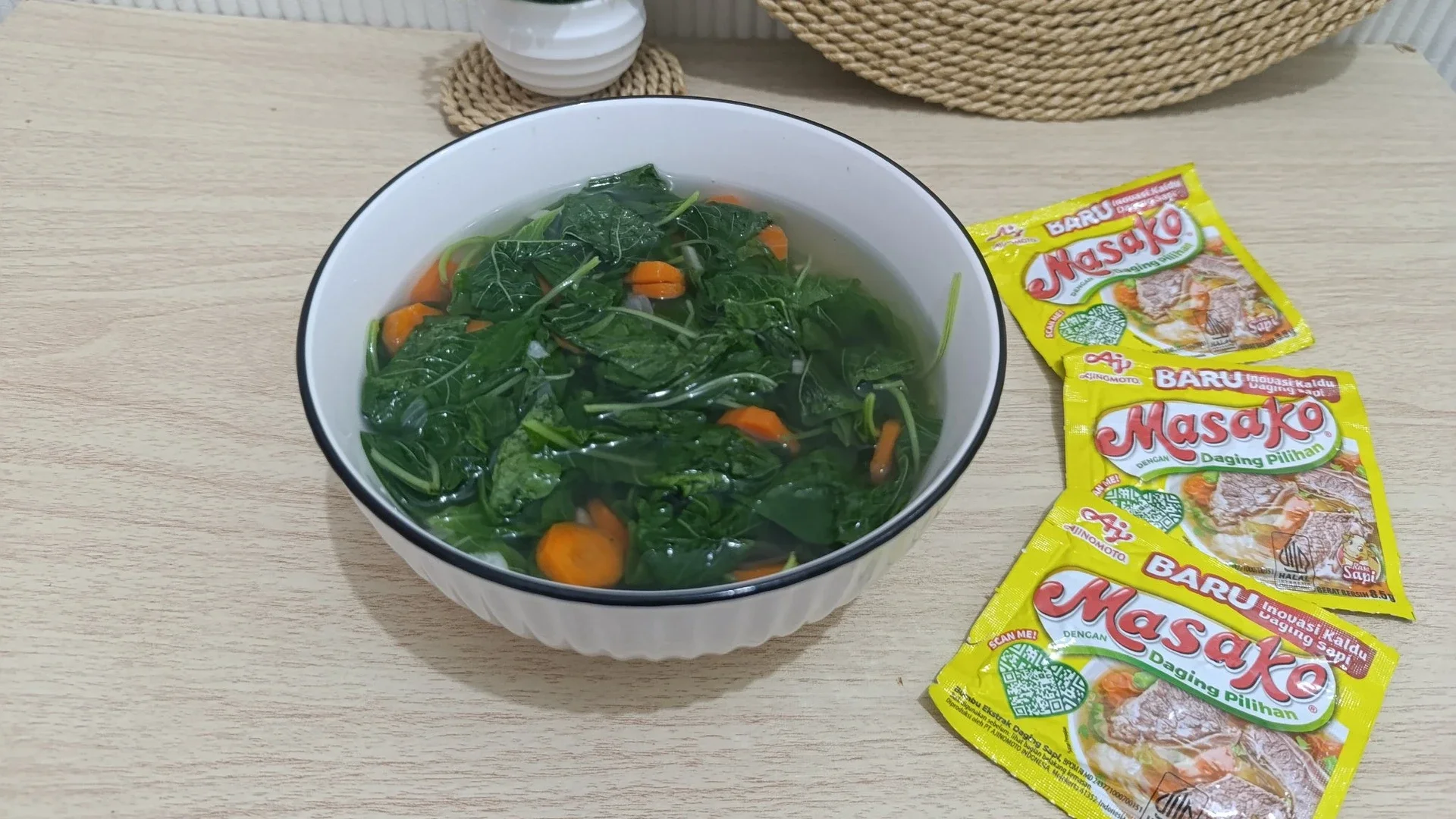Recook Sayur Bening Bayam