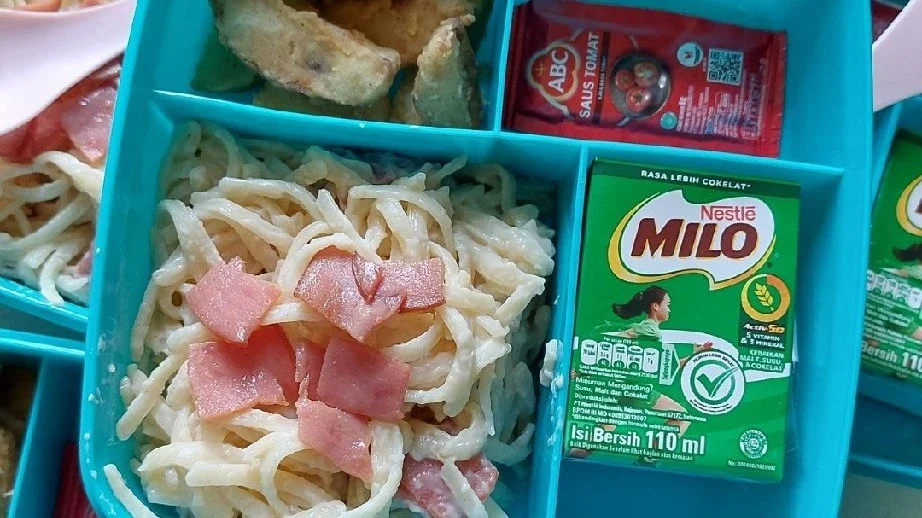Recook Spaghetti Carbonara Sosis